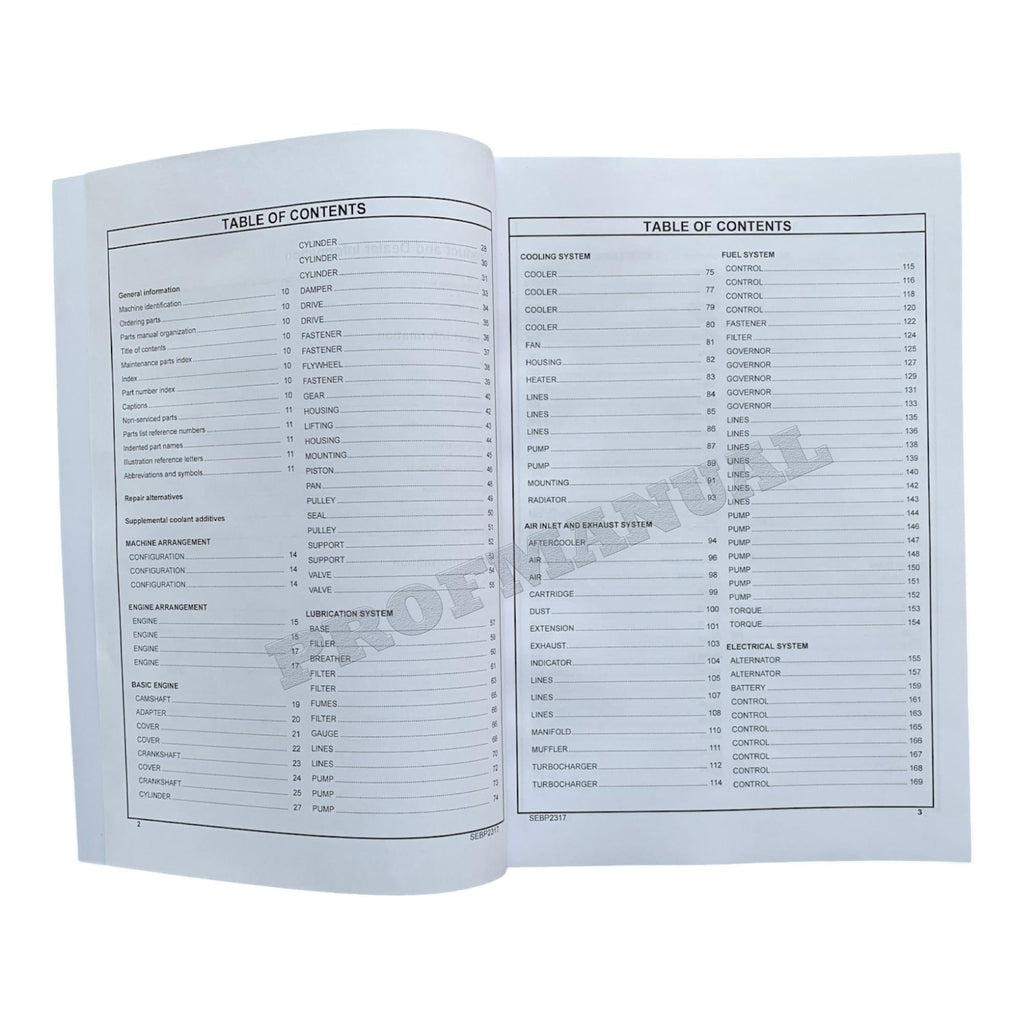 Manual del catálogo de piezas del tractor agrícola Caterpillar Challenger 70C SEBP2317