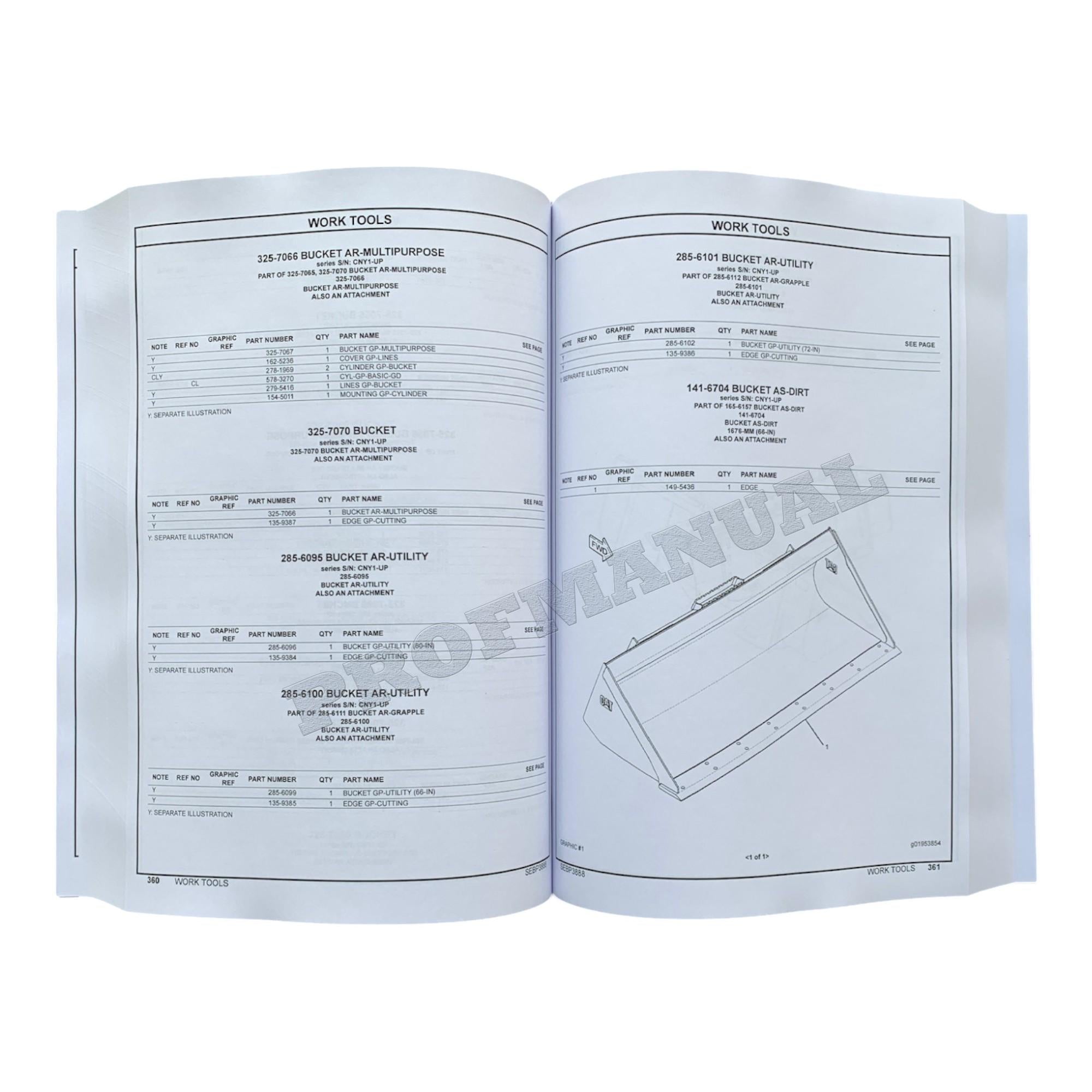Caterpillar Cat 287 Multi Terrain Loader Parts Catalog Manual
