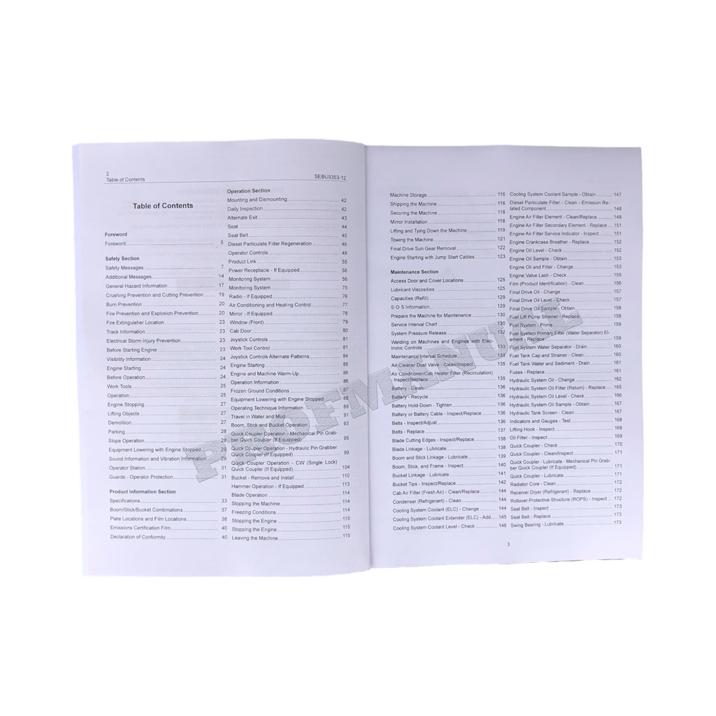 Manual de mantenimiento del operador de la miniexcavadora hidráulica Caterpillar 307E2 (KC91-Up)