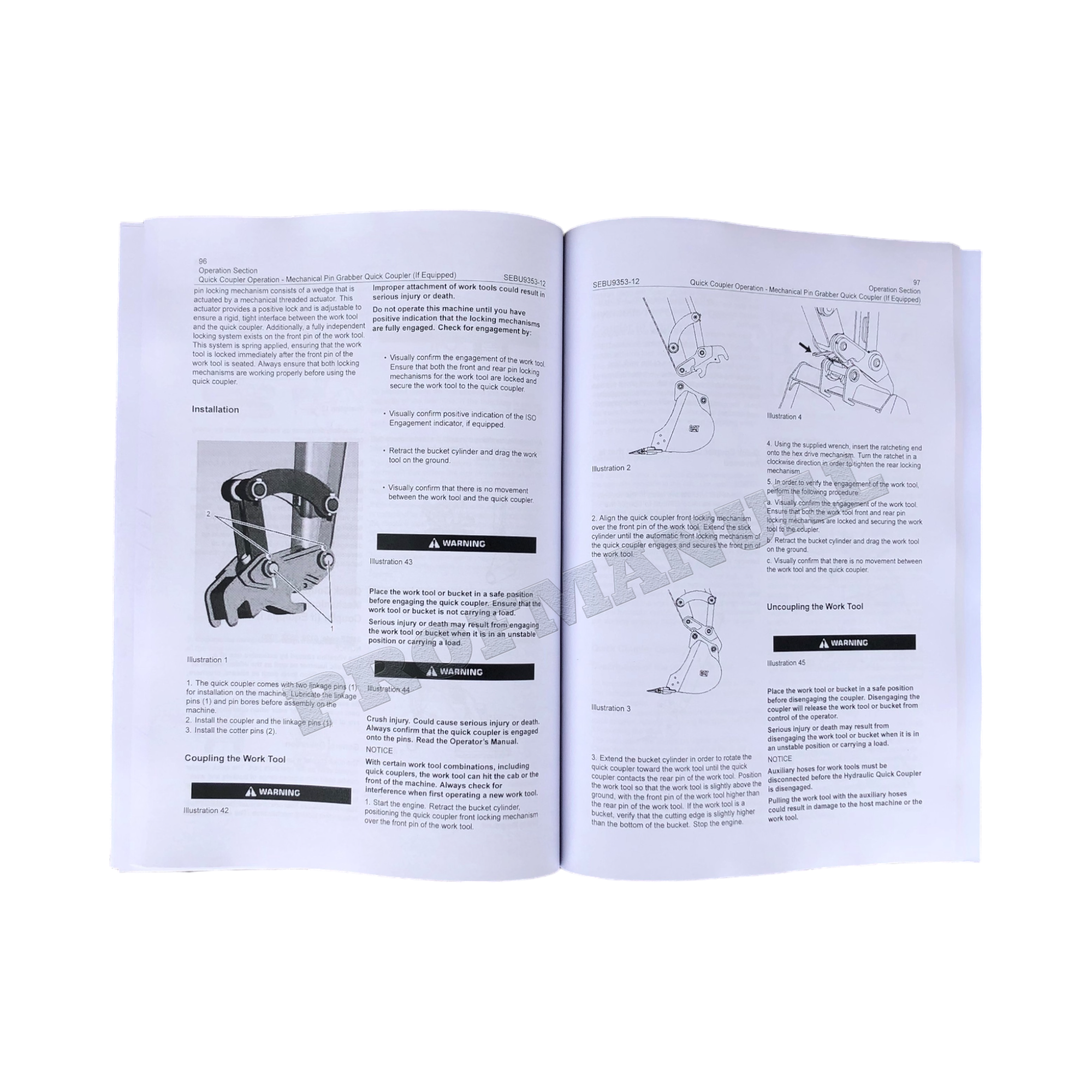 Manual de mantenimiento del operador de la miniexcavadora hidráulica Caterpillar 307E2 (KC91-Up)