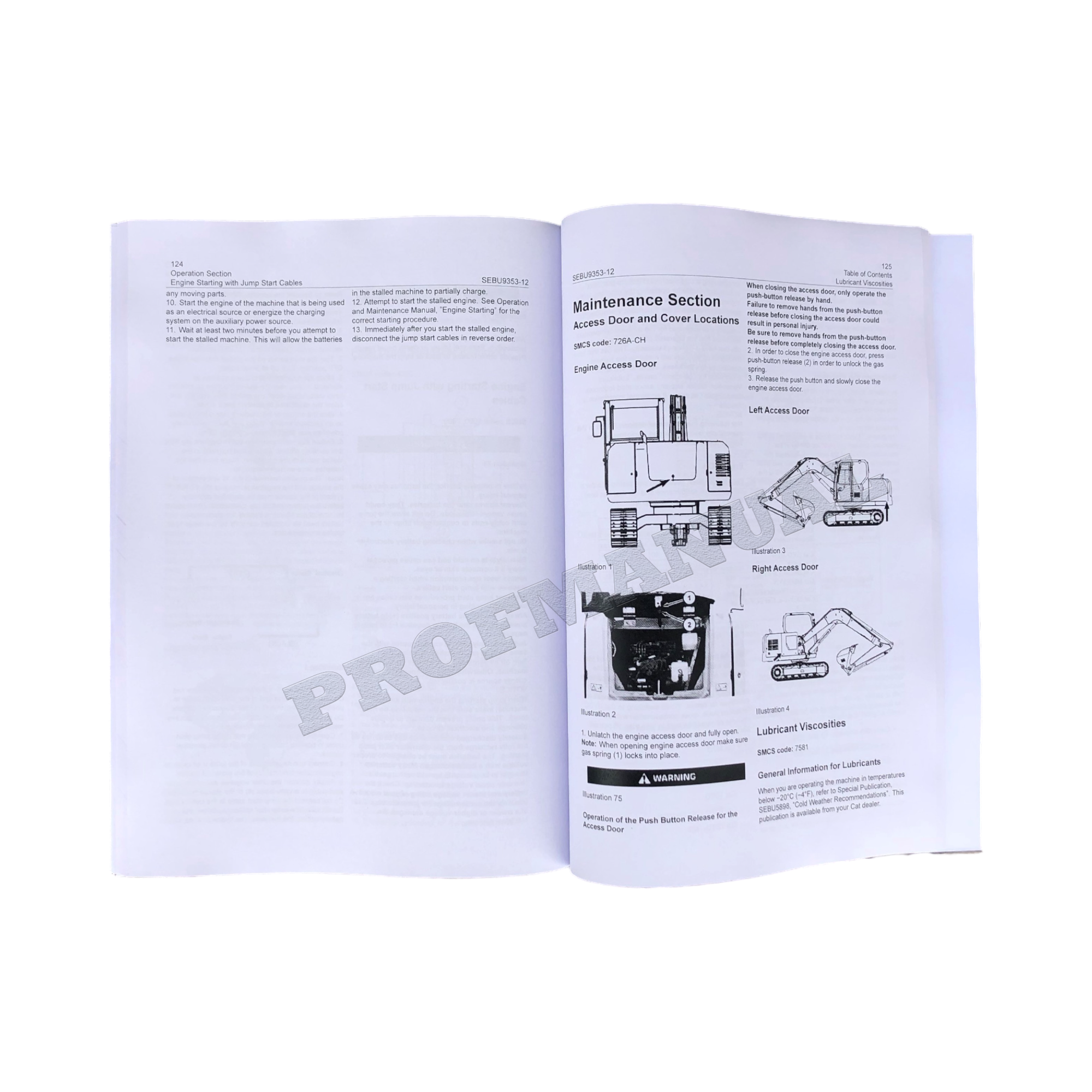 Manual de mantenimiento del operador de la miniexcavadora hidráulica Caterpillar 307E2 (KC91-Up)