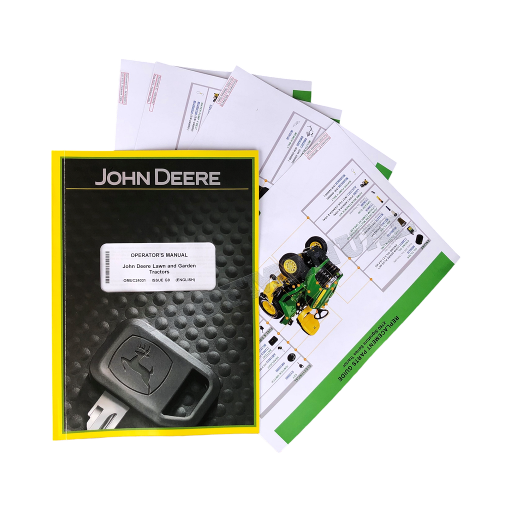 MANUAL DEL OPERADOR DEL TRACTOR JOHN DEERE X750 X754 X758 + ¡BONIFICACIÓN!