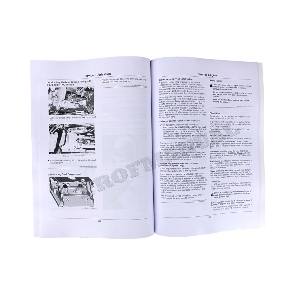 MANUAL DEL OPERADOR DEL TRACTOR JOHN DEERE X750 X754 X758 + ¡BONIFICACIÓN!