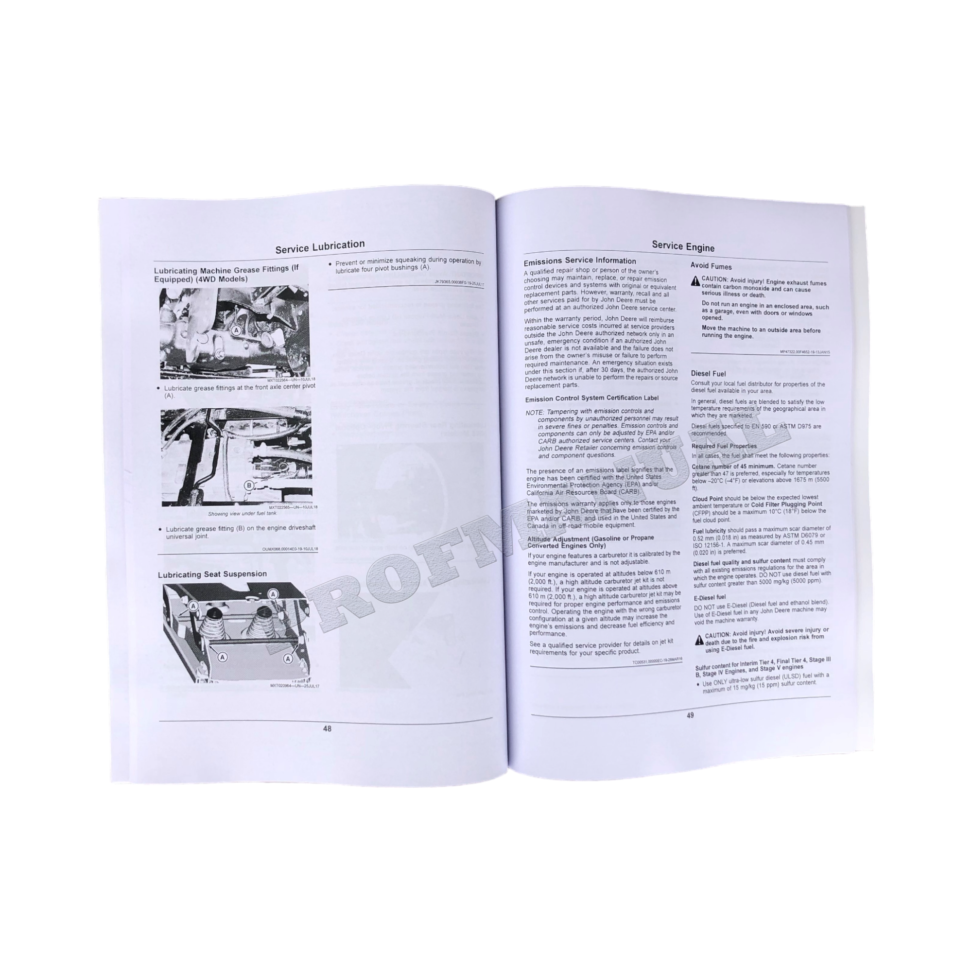 MANUAL DEL OPERADOR DEL TRACTOR JOHN DEERE X750 X754 X758 + ¡BONIFICACIÓN!