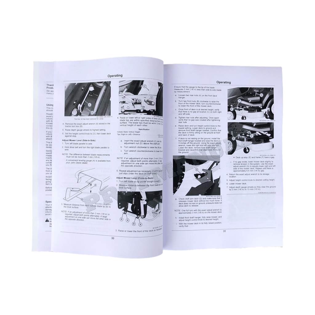MANUAL DEL OPERADOR DEL TRACTOR JOHN DEERE X750 X754 X758 + ¡BONIFICACIÓN!
