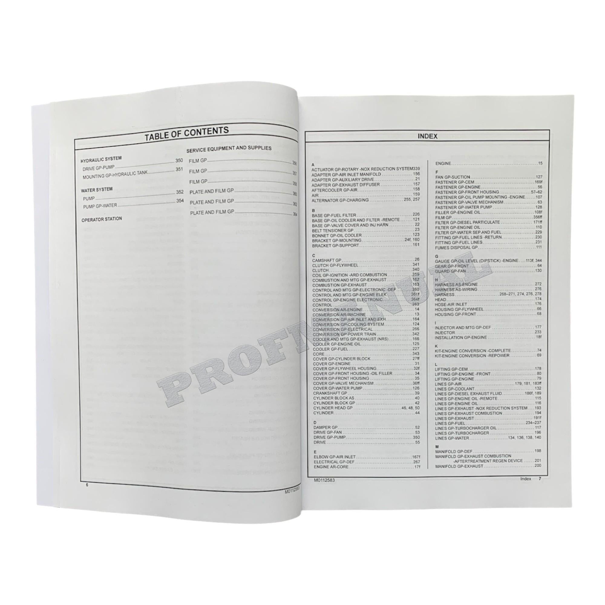 Caterpillar C15 Emissions Retrofit Repower Tier IV 657E WTS Parts Catalog Manual