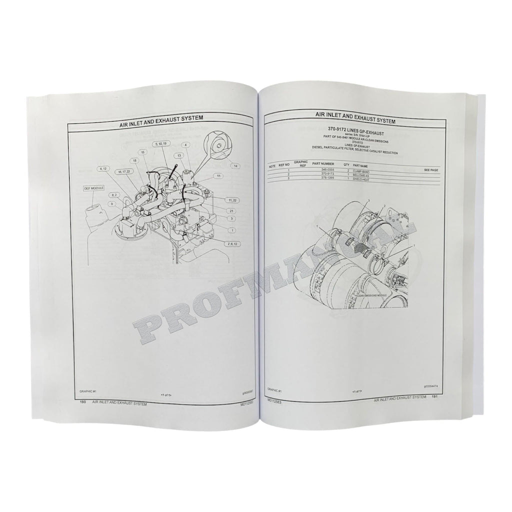 Caterpillar C15 Emissions Retrofit Repower Tier IV 657E WTS Parts Catalog Manual