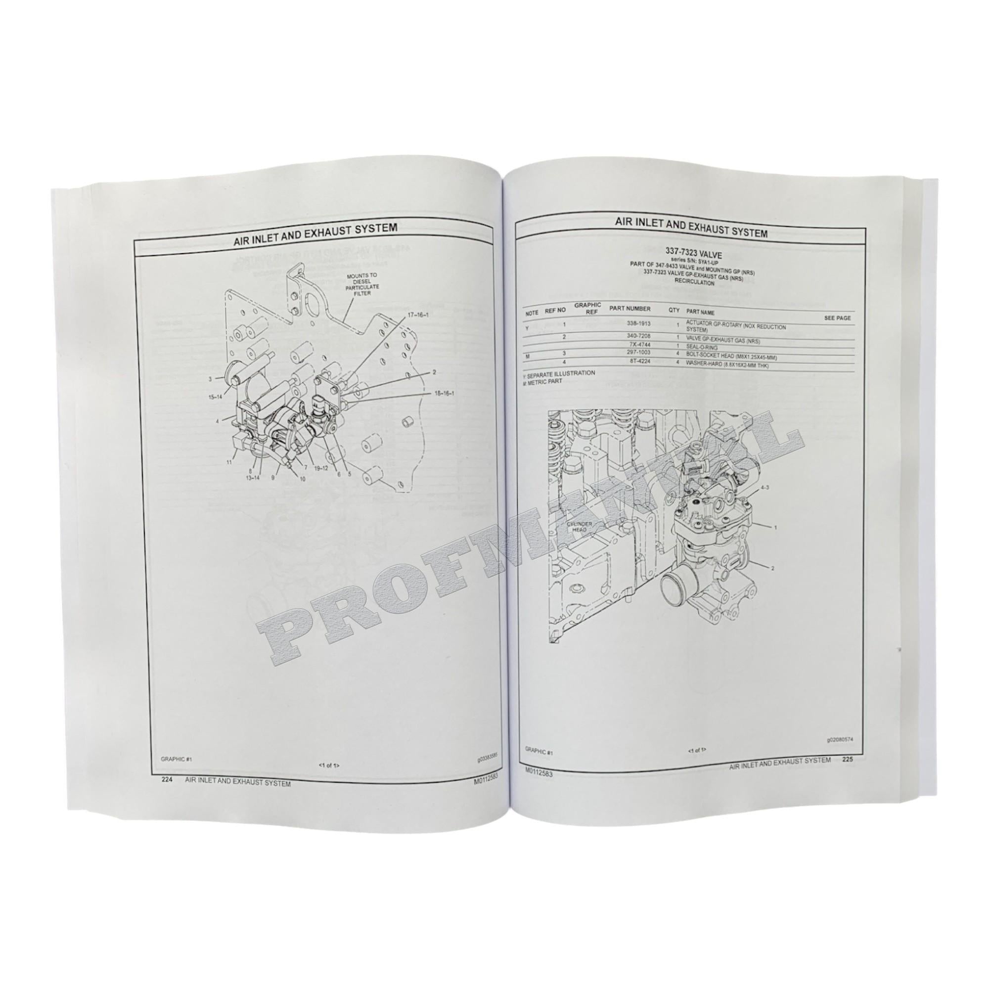 Caterpillar C15 Emissions Retrofit Repower Tier IV 657E WTS Parts Catalog Manual