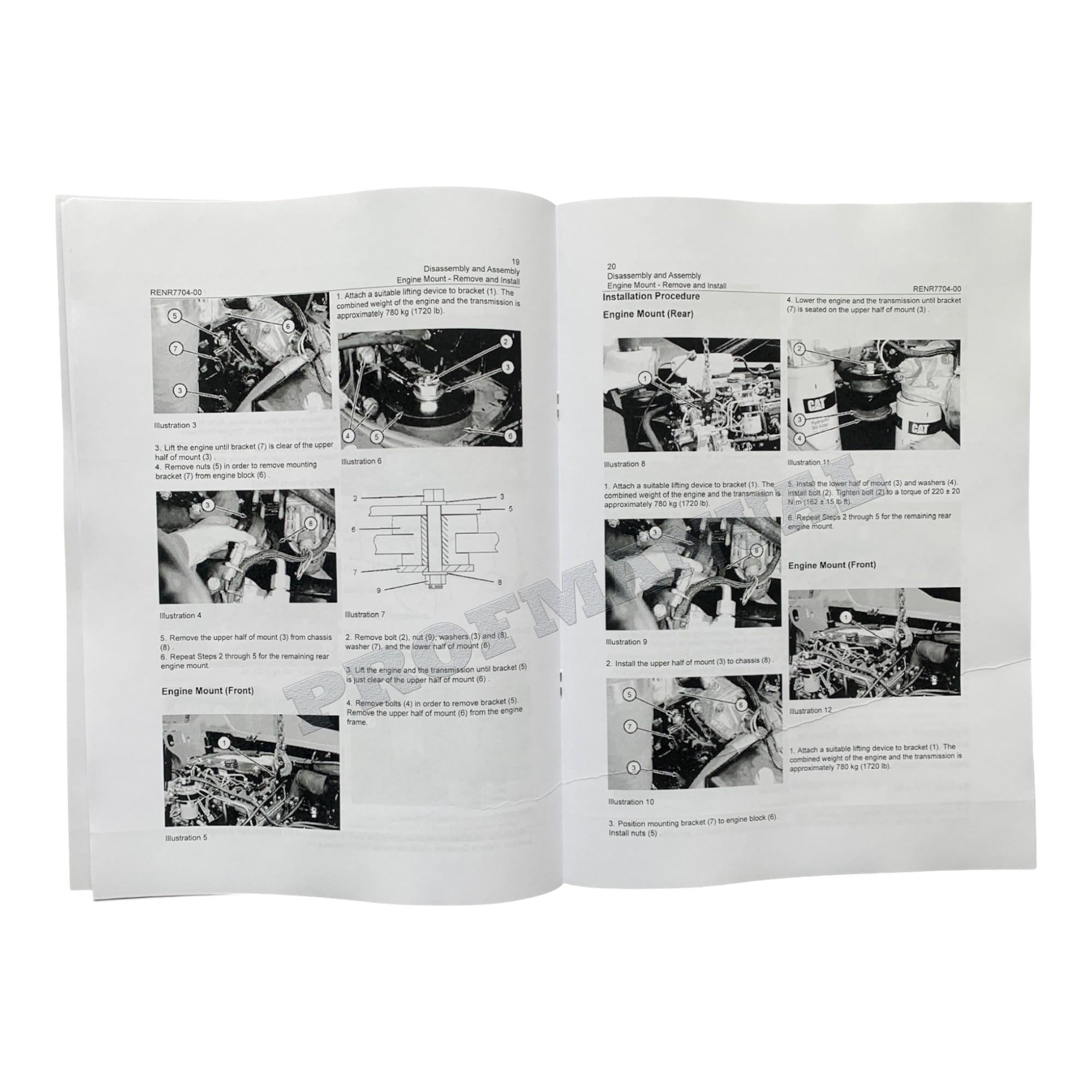 Manual de servicio completo del manipulador telescópico del motor Caterpillar 3054E *Enviar número de serie