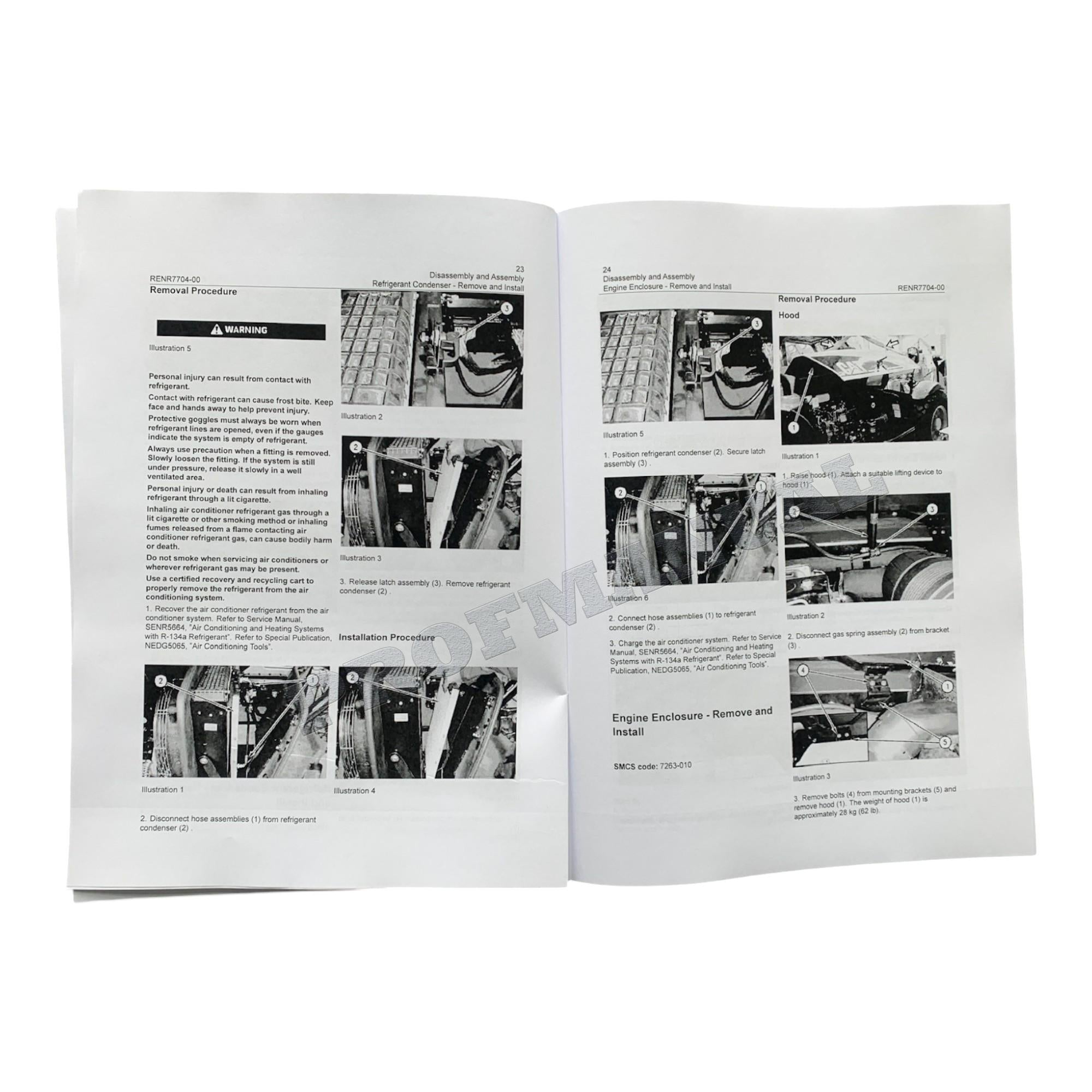 Manual de servicio completo del manipulador telescópico del motor Caterpillar 3054E *Enviar número de serie