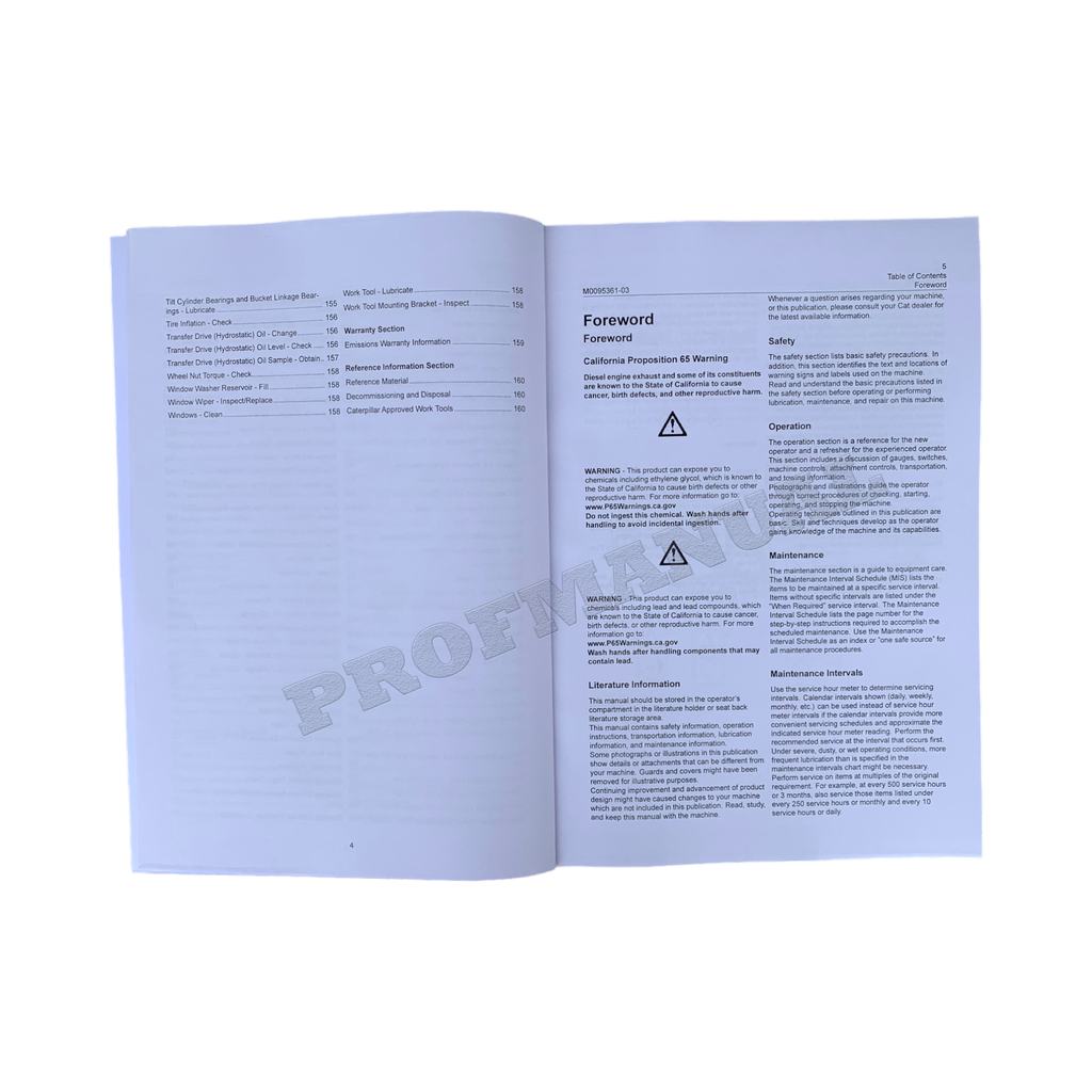 Manual de mantenimiento del operador de cargadoras de ruedas compactas Caterpillar 906M, 907M y 908M