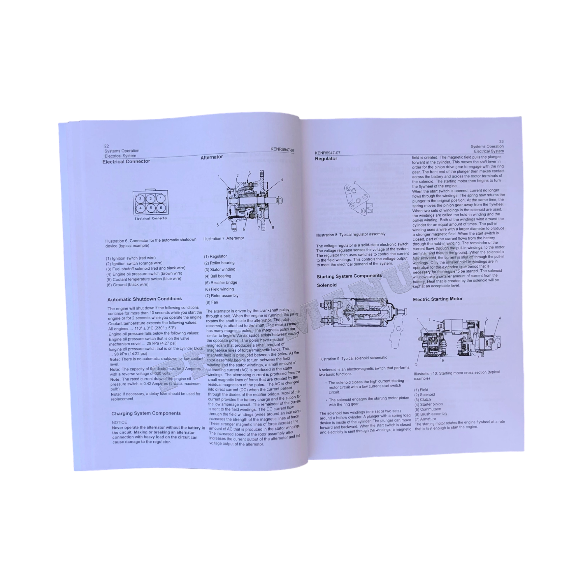 Caterpillar Cat C1.1 C1.5 С2.2 Engine Operation Test Adjusting Service Manual