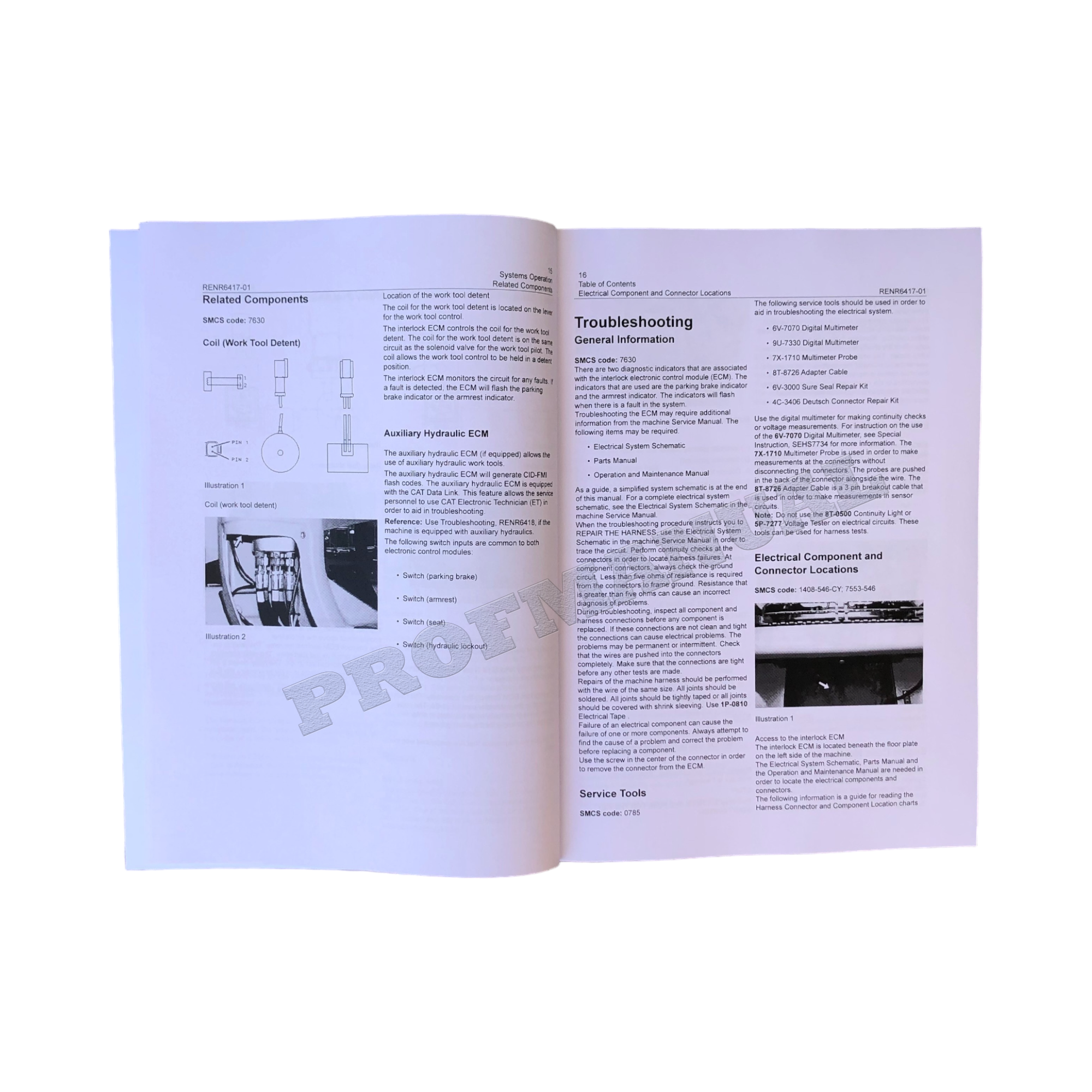 Caterpillar 247B 257B 267B 277B 287B Loader Operat Test Adjusting Manual Troubleshoot