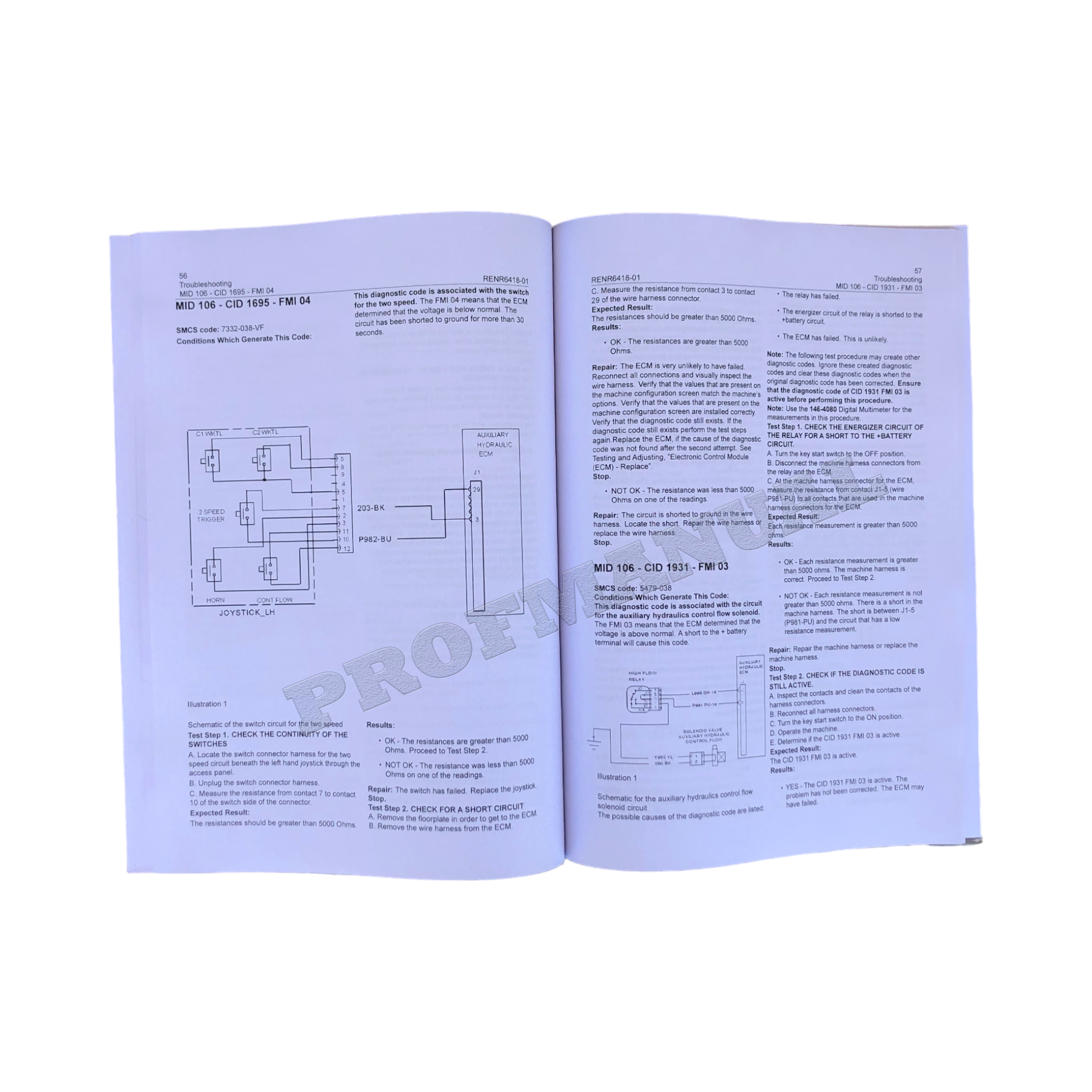 Caterpillar 247B 257B 267B 277B 287B Loader Operation Test Manual Troubleshoot