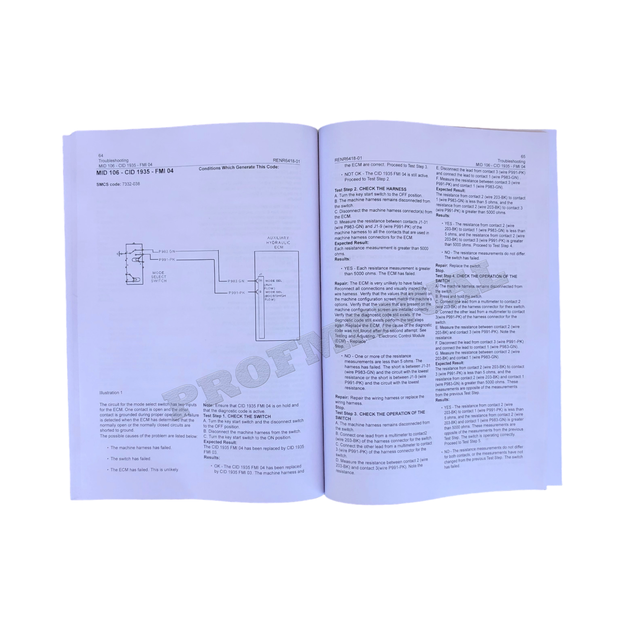 Caterpillar 247B 257B 267B 277B 287B Loader Operation Test Manual Troubleshoot