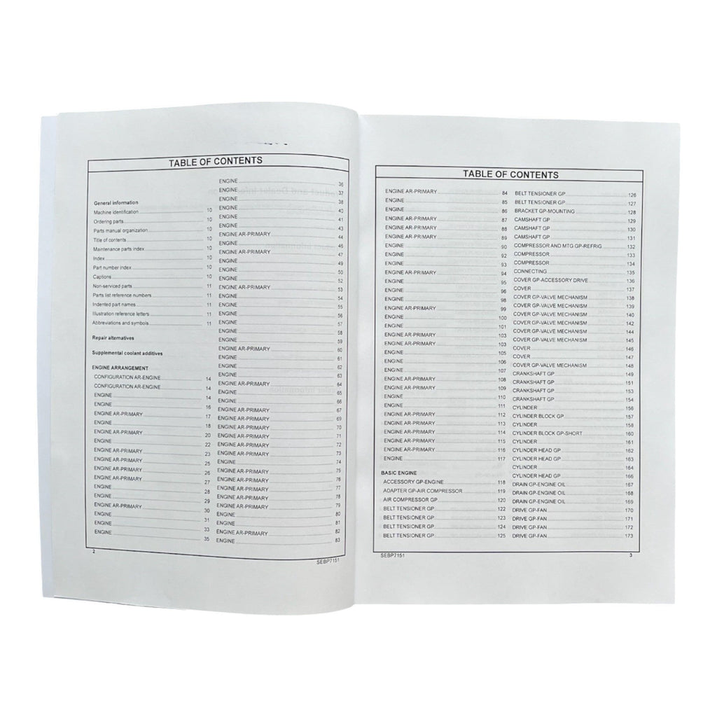 Caterpillar C7.1 Industrial Engine Parts Catalog Manual SN G9R1-UP *Send SN