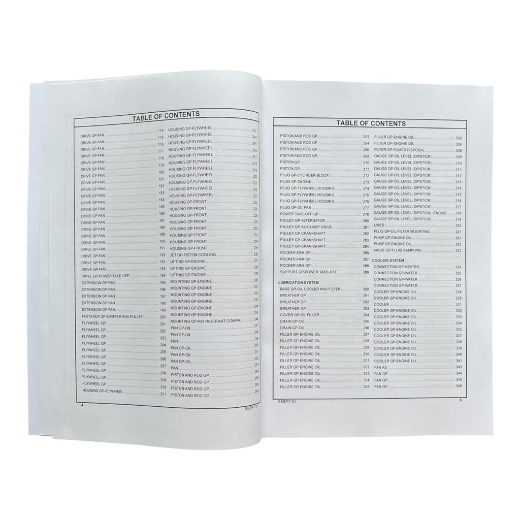 Caterpillar C7.1 Industrial Engine Parts Catalog Manual SN G9R1-UP *Send SN