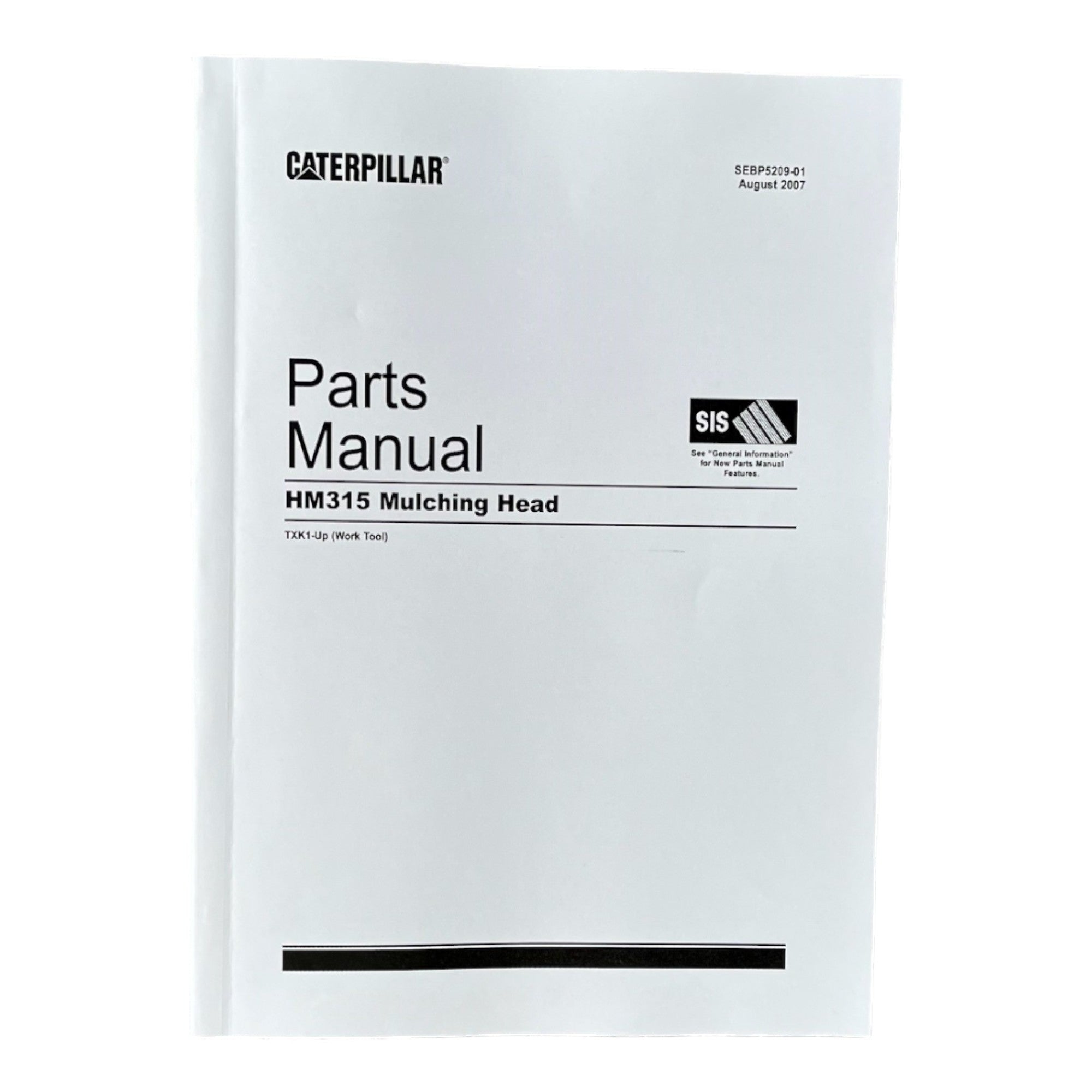 Caterpillar Cat HM315 Mulching Head Parts Catalog Manual