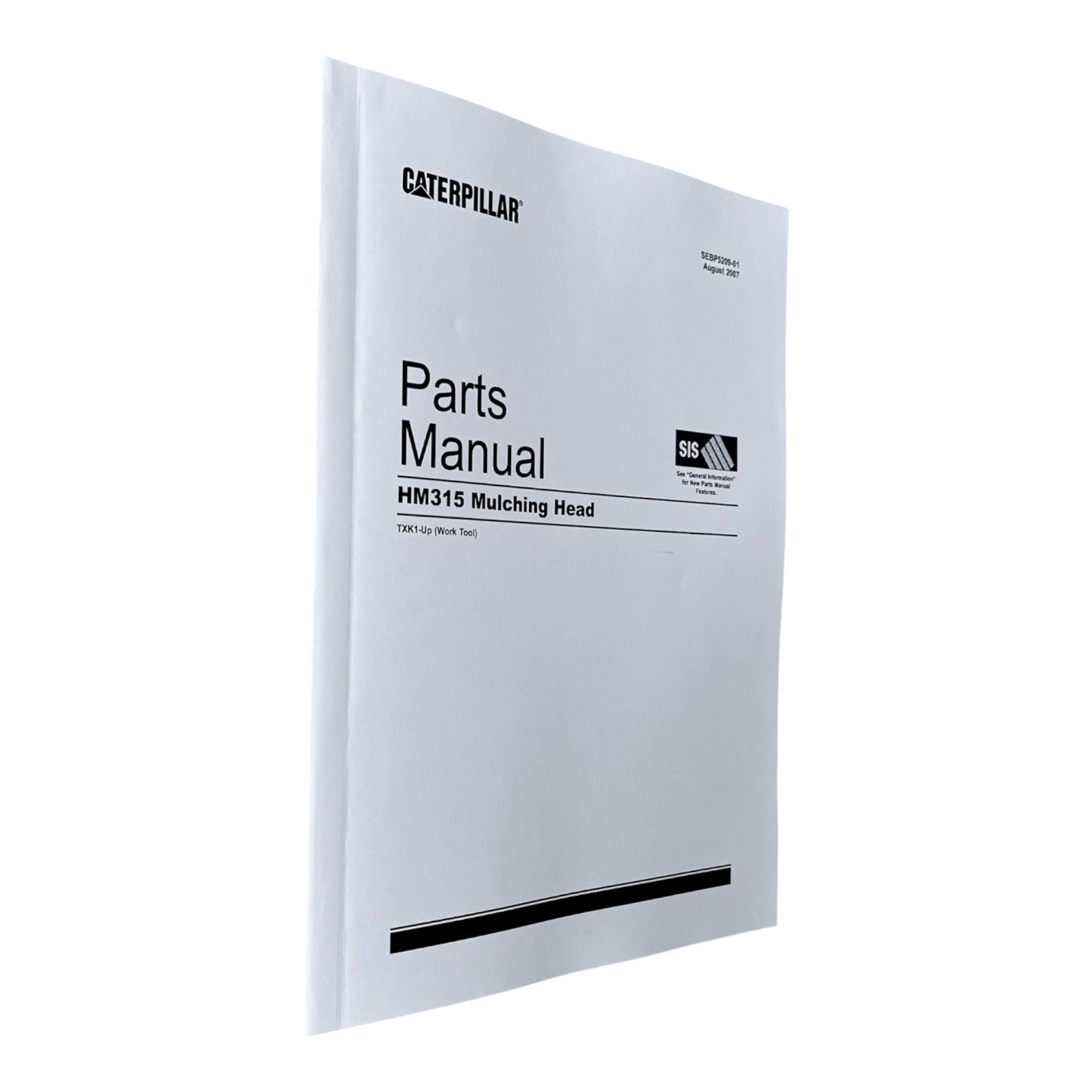 Caterpillar Cat HM315 Mulching Head Parts Catalog Manual