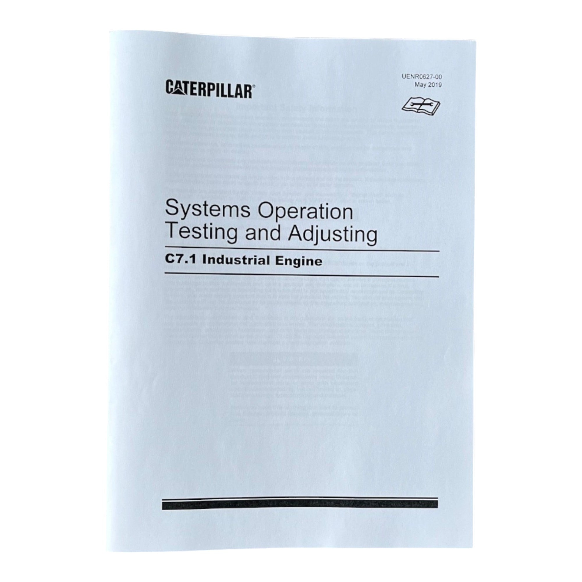 Caterpillar C7.1 INDUSTRIAL ENGINE Full Service Manual G9R1-UP *Send SN
