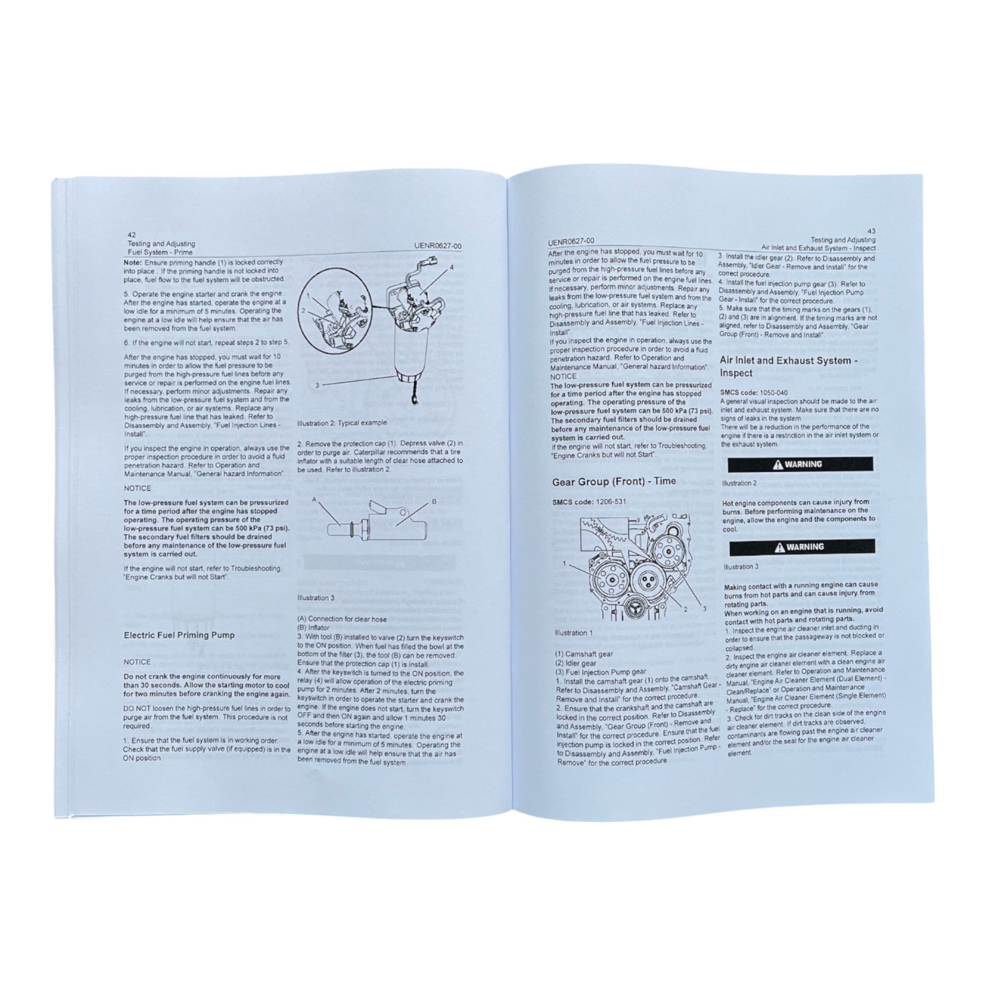 Caterpillar C7.1 INDUSTRIAL ENGINE Full Service Manual G9R1-UP *Send SN