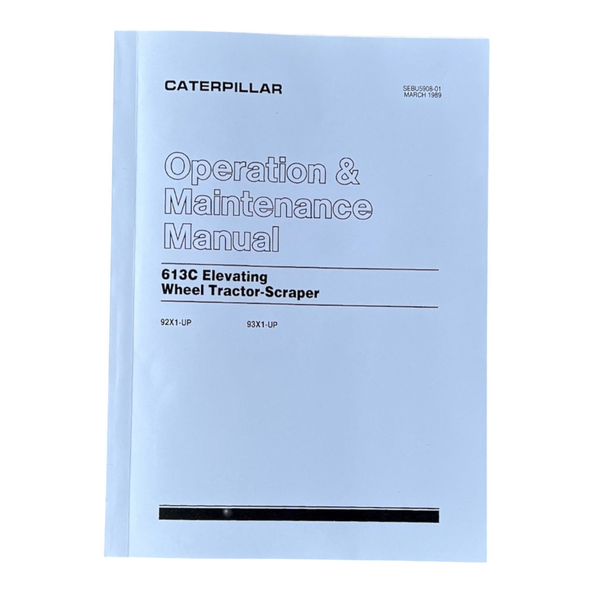 Caterpillar 613C Elevating Wheel Tractor Scraper Operators Maintenance Manual