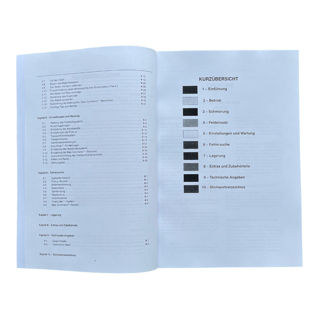 New Holland 644 654 Rundballenpresse Betriebsanleitung