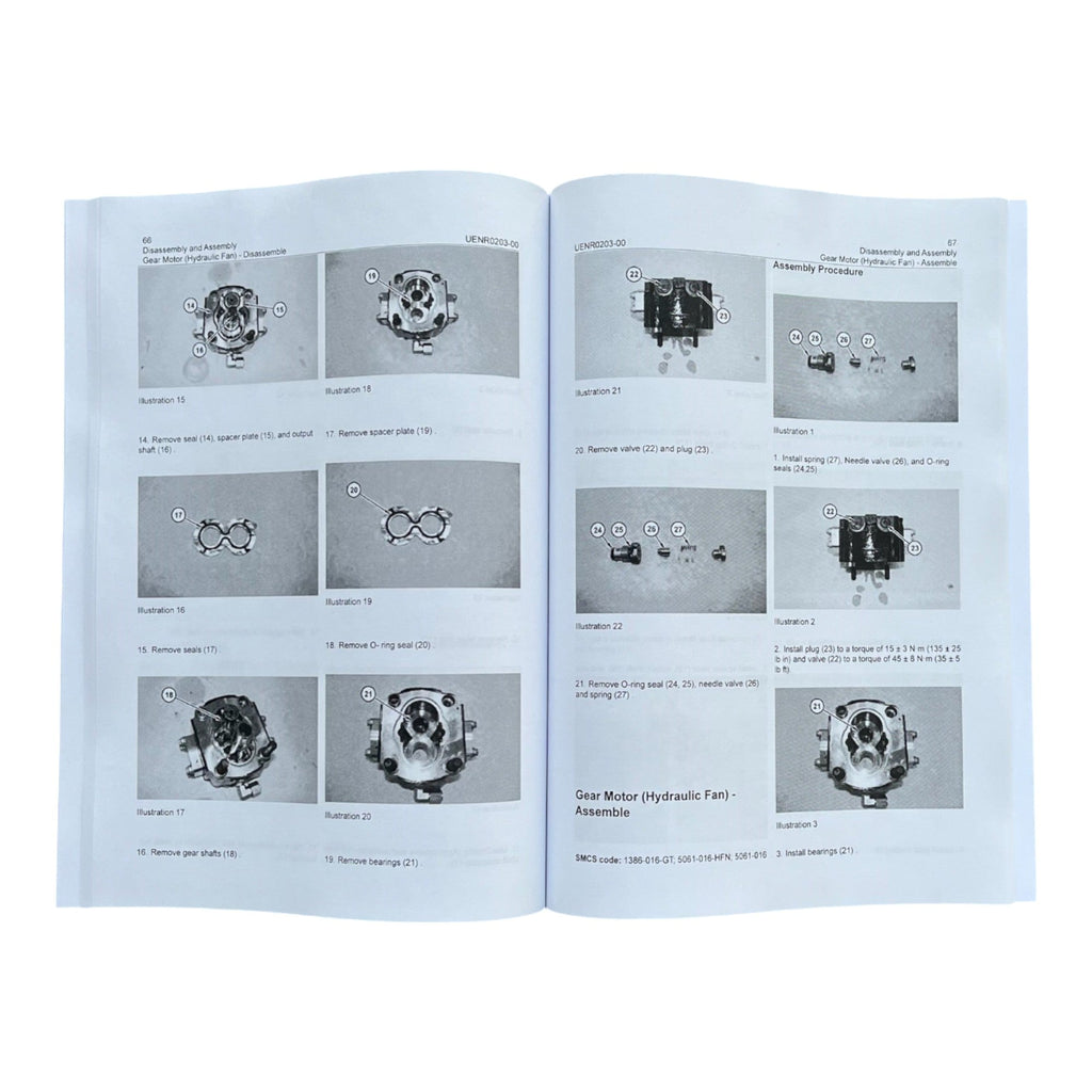 Manual de servicio del conjunto de desmontaje y suministro del motor del camión Caterpillar 735B 740B UENR0203