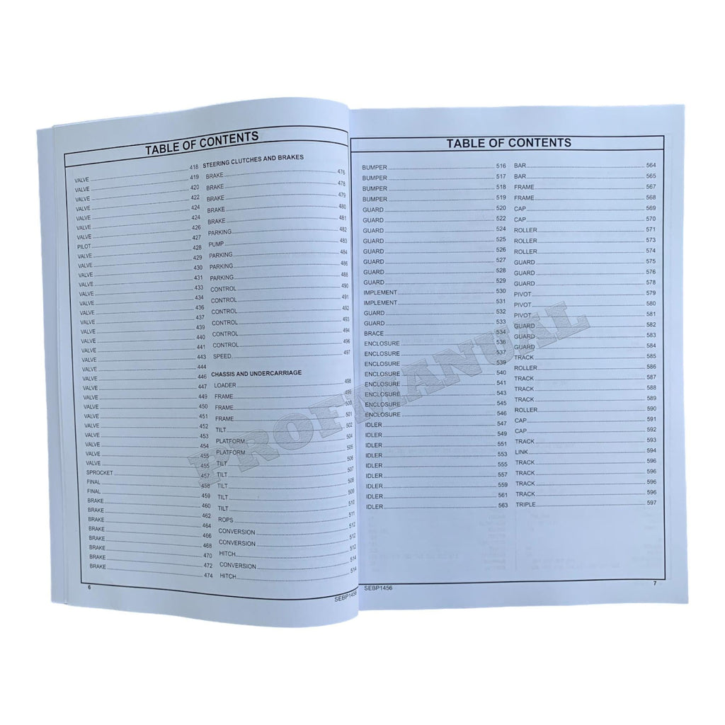 Caterpillar Cat 943LGP Track Loader Parts Catalog Manual