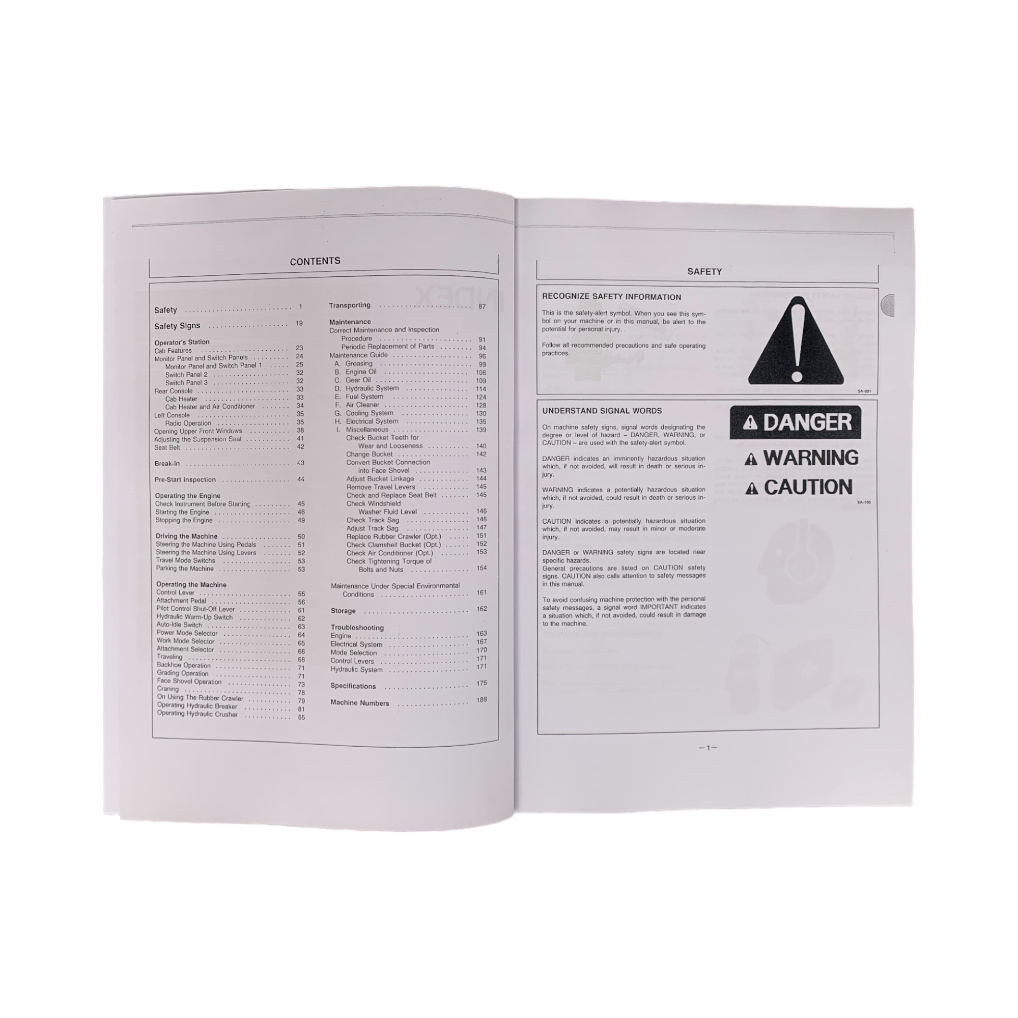 HITACHI EX100-3 EX100M-3 EX120-3 EXCAVATOR OPERATORS MANUAL #1