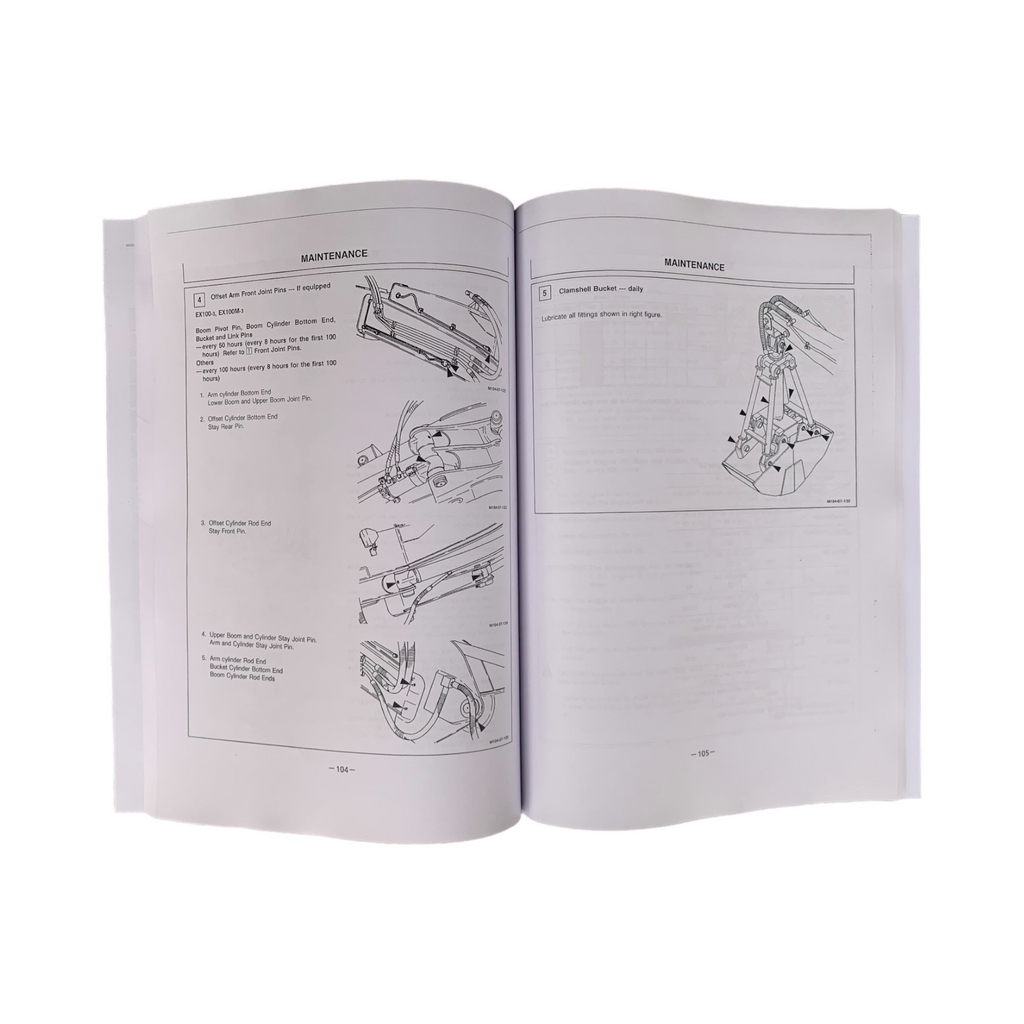 HITACHI EX100-3 EX100M-3 EX120-3 EXCAVATOR OPERATORS MANUAL #1