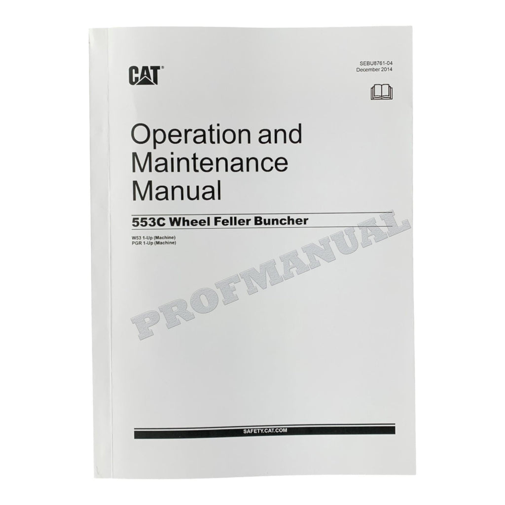 Manual de mantenimiento del operador de la taladora apiladora de ruedas Caterpillar 553C