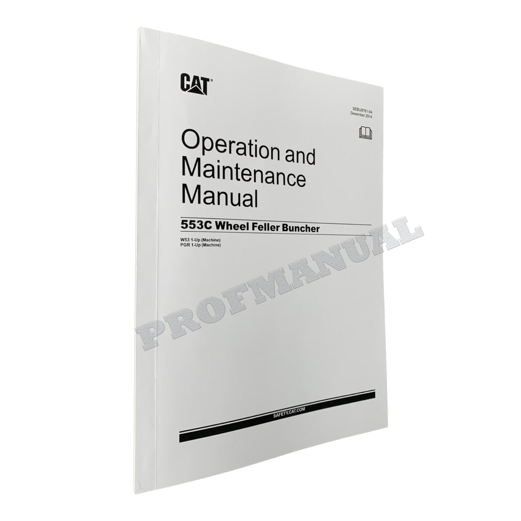 Manual de mantenimiento del operador de la taladora apiladora de ruedas Caterpillar 553C