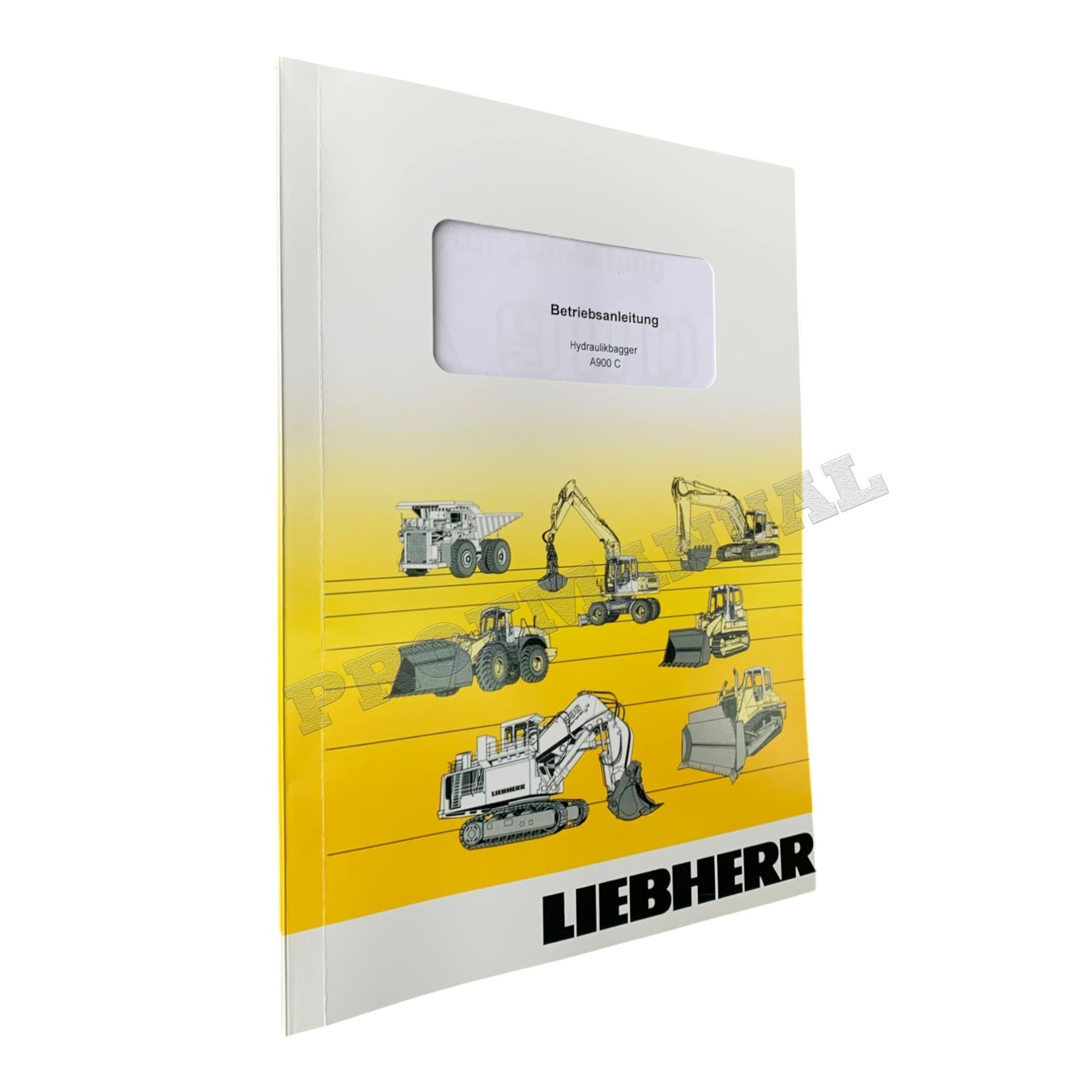 Liebherr A900 C A900C Hydraulikbagger bager Betriebsanleitung Wartungsanleitung