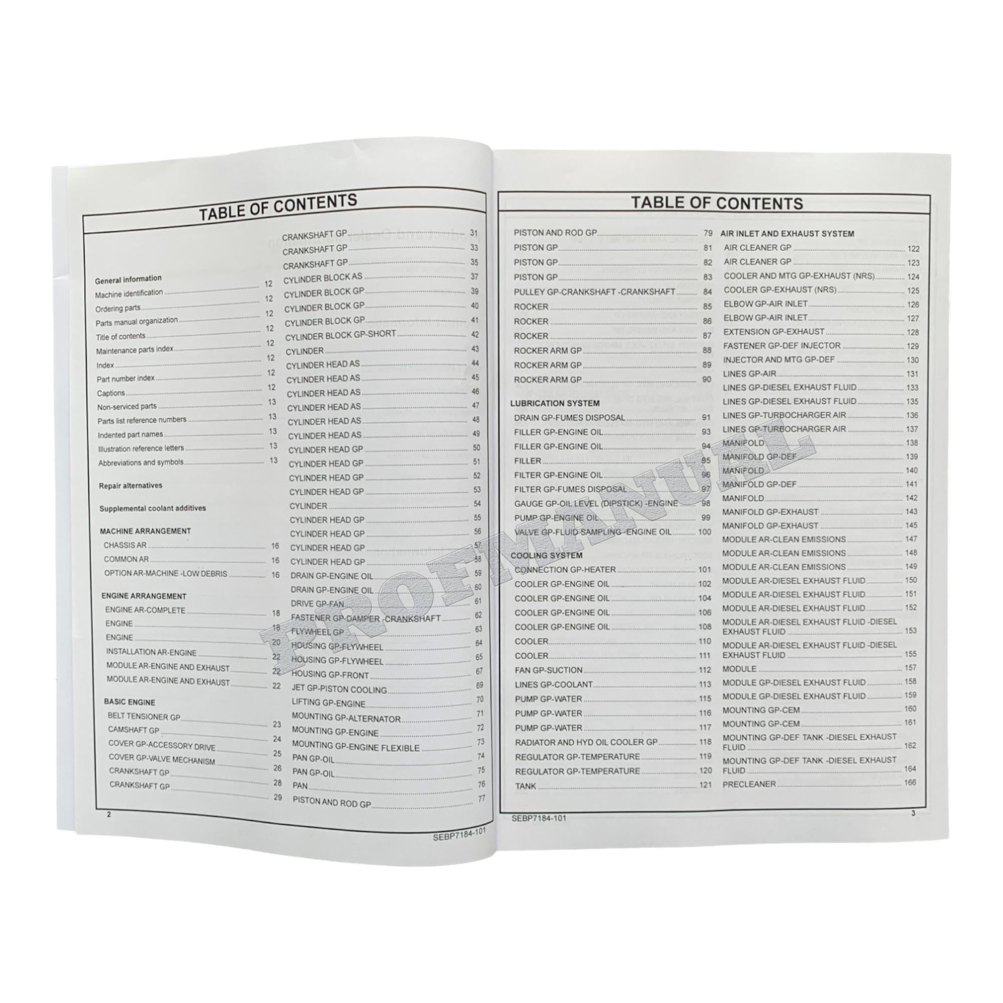 Caterpillar Cat 930M Wheel Loader Parts Catalog Manual SEBP71841