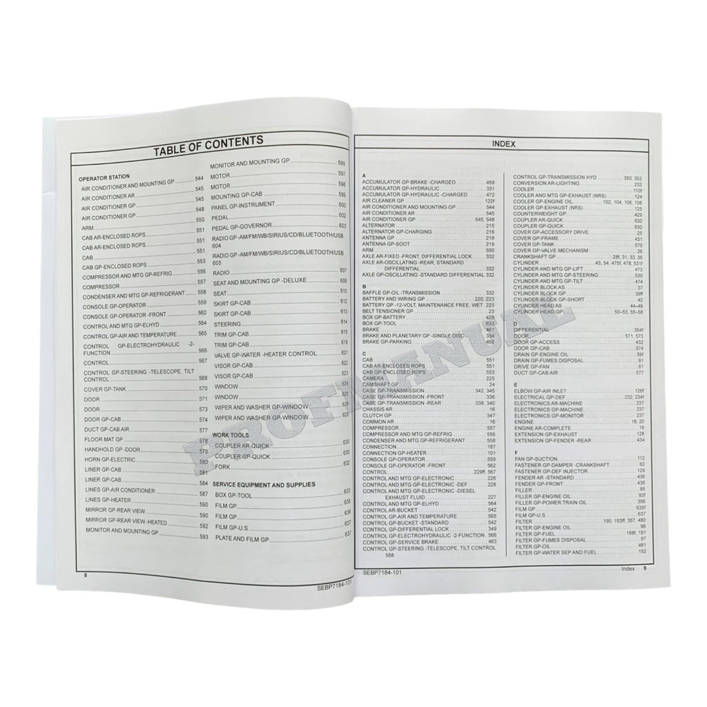 Caterpillar Cat 930M Wheel Loader Parts Catalog Manual SEBP71841