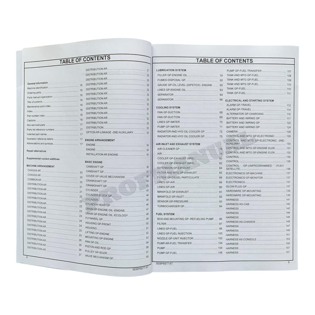 Caterpillar Cat 308E2 CR Mini Hydraulic Excavator Parts Catalog Manual FJX1-Up