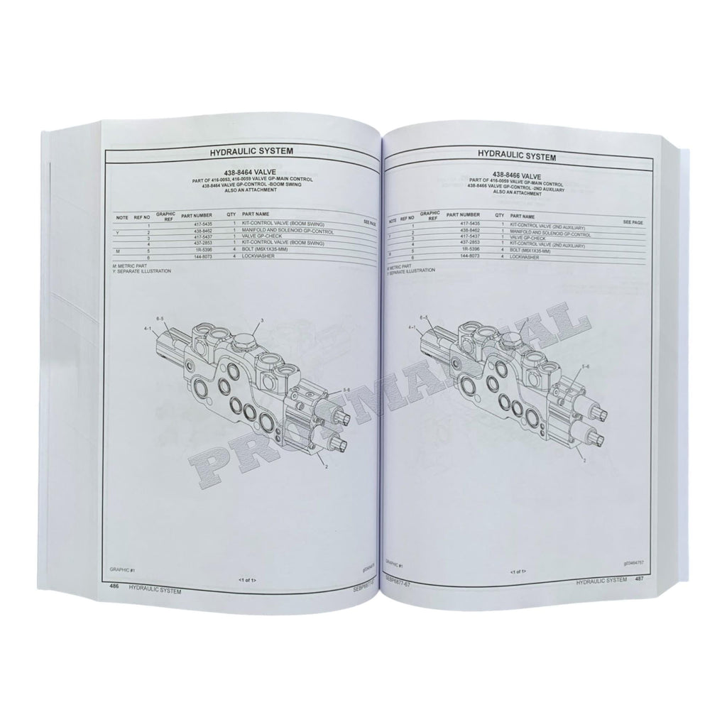 Caterpillar Cat 308E2 CR Mini Hydraulic Excavator Parts Catalog Manual FJX1-Up