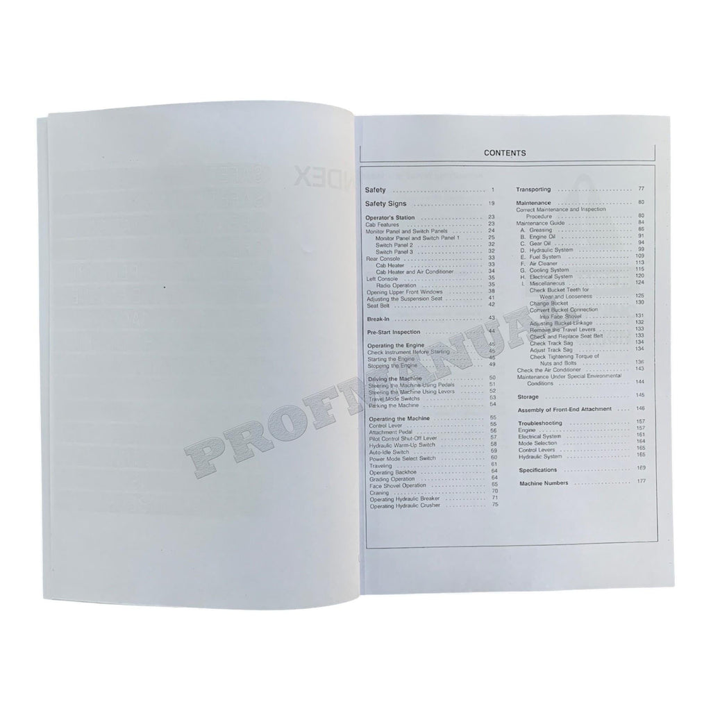 HITACHI EX300-2 EX300LC-2 EX300H-2 EX300LCH-2 EXCAVATOR OPERATORS MANUAL #1