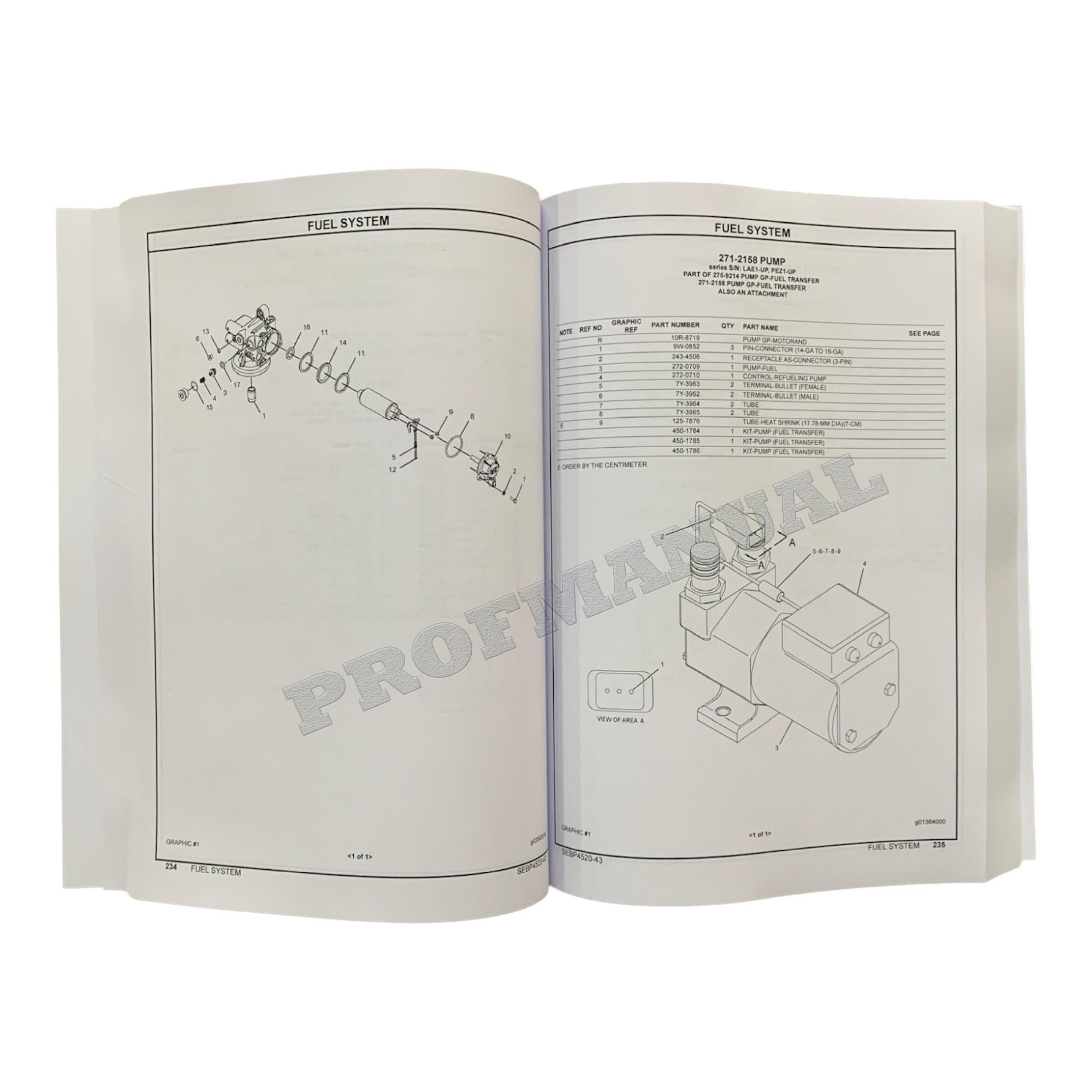 Caterpillar Cat D6T Tractor STD XL Parts Catalog Manual SEBP4520