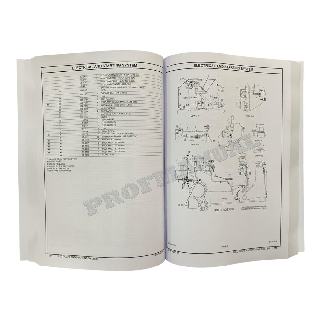 Caterpillar Cat D6T Tractor STD XL Parts Catalog Manual SEBP4520