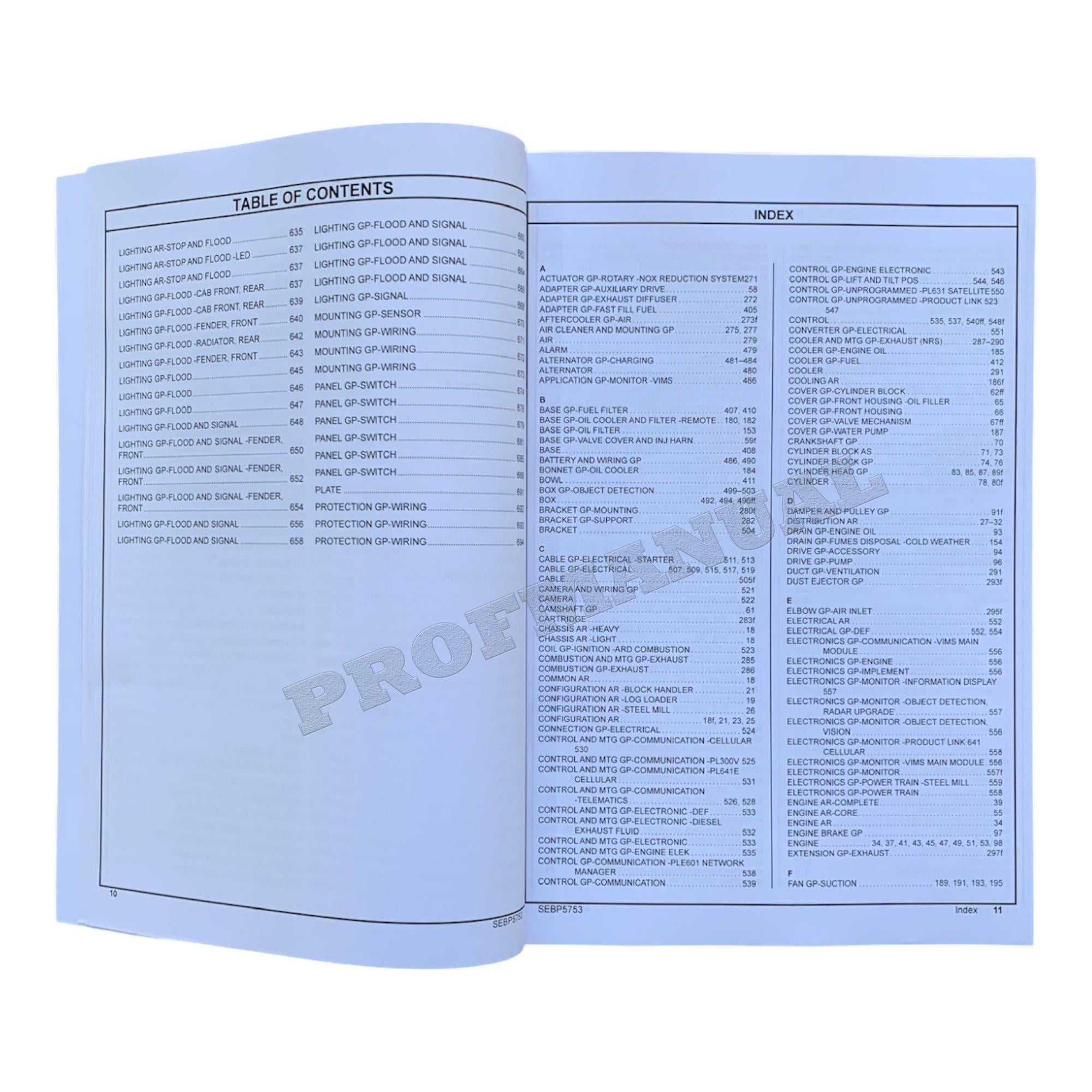 Caterpillar Cat 988K Wheel Loader Parts Catalog Manual SEBP5753