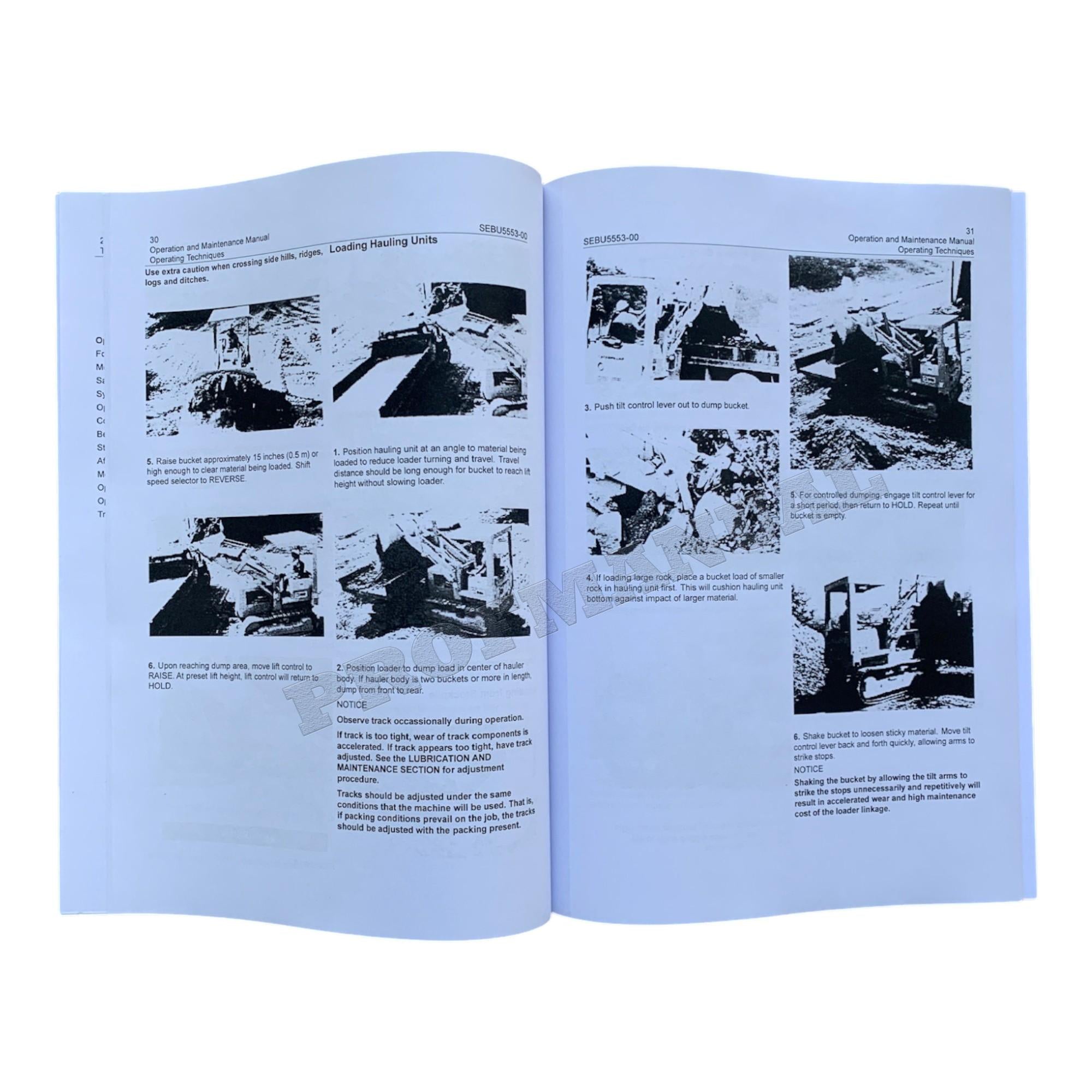 Manual de mantenimiento del operador del cargador de cadenas Caterpillar 931