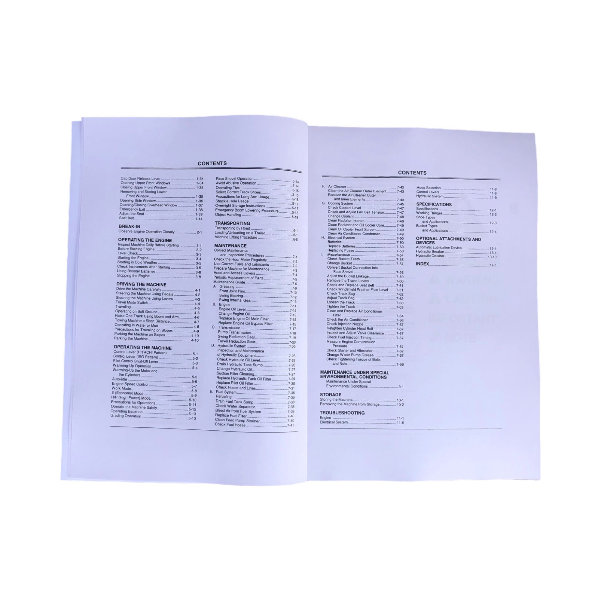 HITACHI EX150LC-5 EXCAVATOR OPERATORS MANUAL