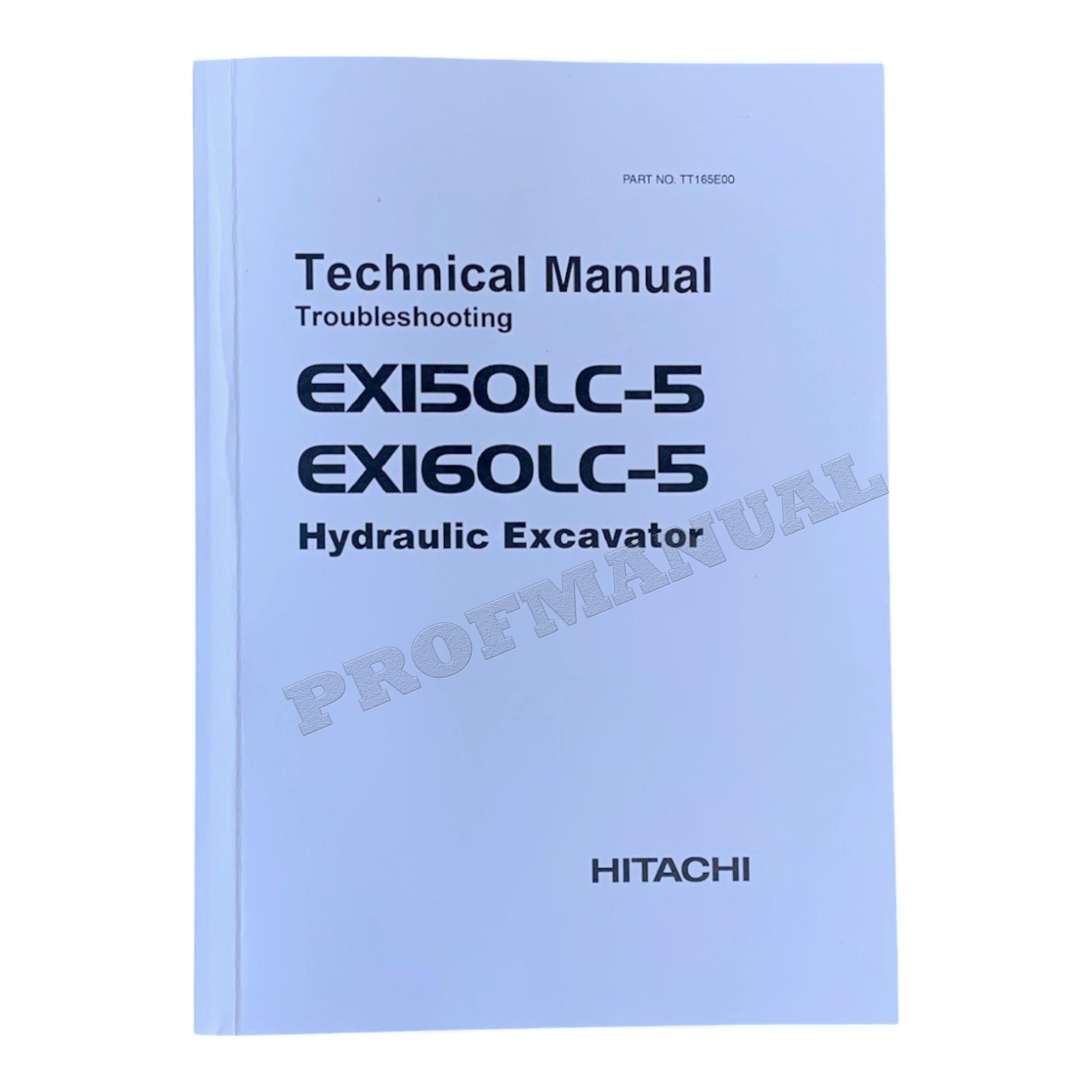 HITACHI EX150LC-5 EX160LC-5 Excavator Troubleshooting Technical Manual