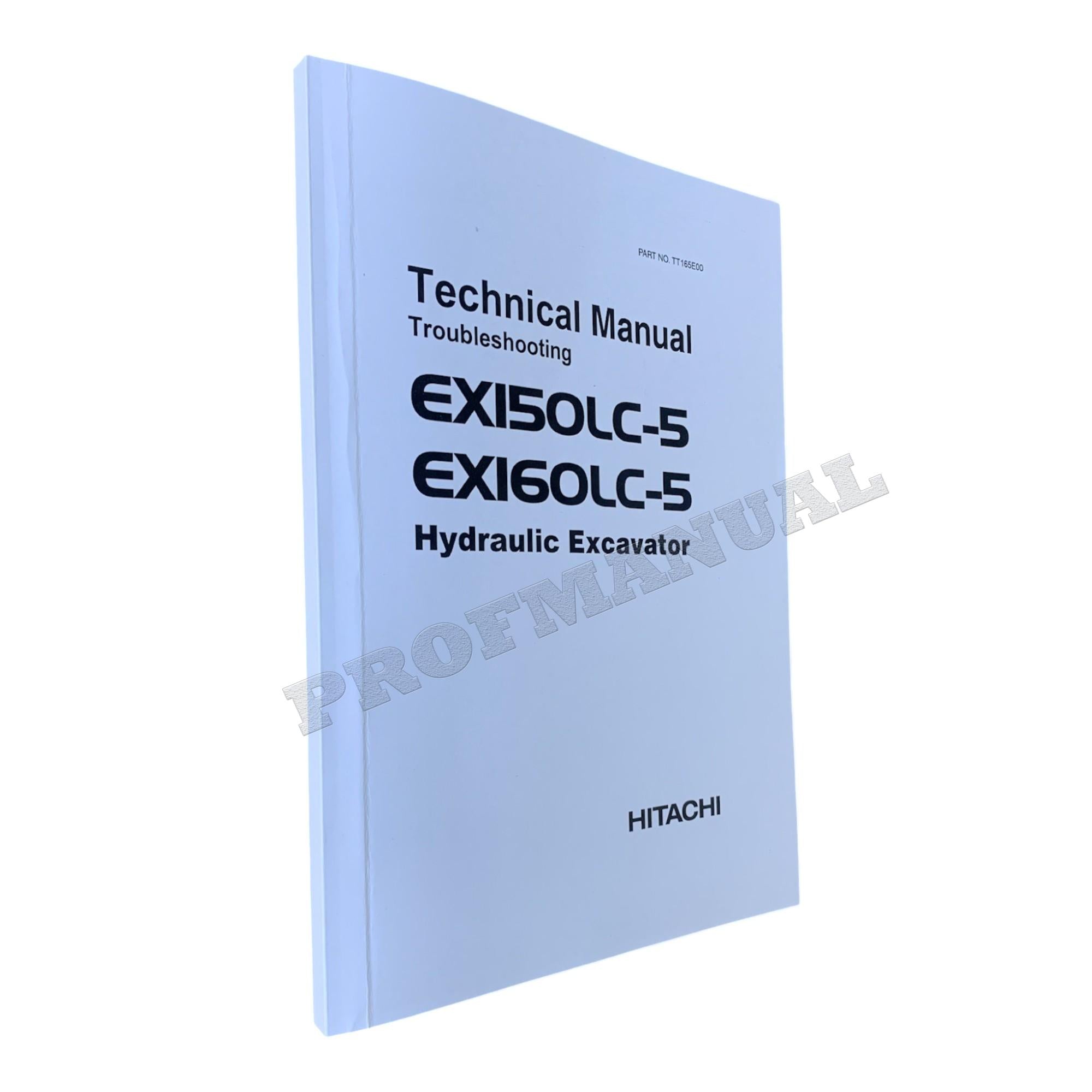 HITACHI EX150LC-5 EX160LC-5 Excavator Troubleshooting Technical Manual