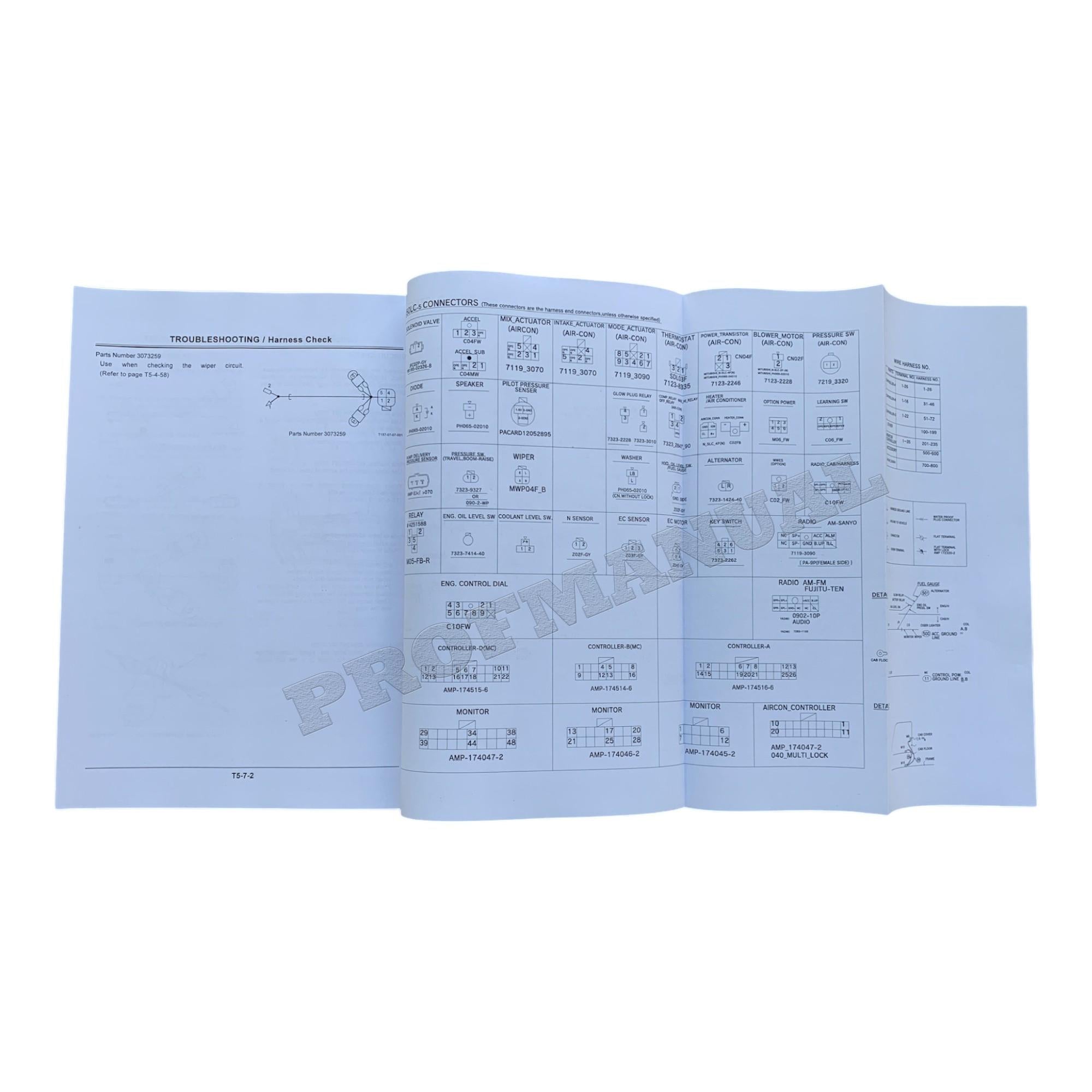 HITACHI EX150LC-5 EX160LC-5 Excavator Troubleshooting Technical Manual