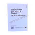 Manual de mantenimiento del operador de la miniexcavadora hidráulica Caterpillar 302.7D CR