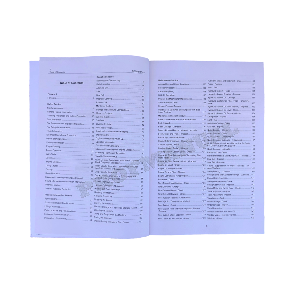 Manual de mantenimiento del operador de la miniexcavadora hidráulica Caterpillar 302.7D CR