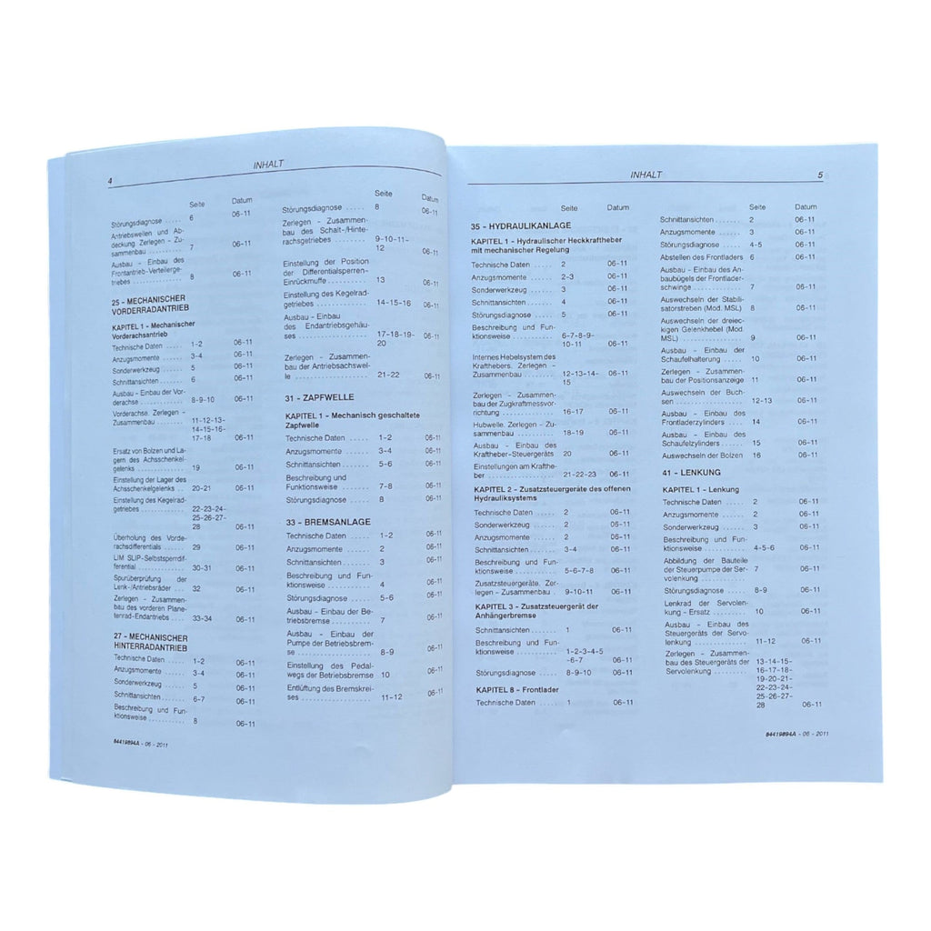 STEYR KOMPAKT 4055S 4065S TRAKTOREN REPARATURHANDBUCH WERKSTATTHANDBUCH